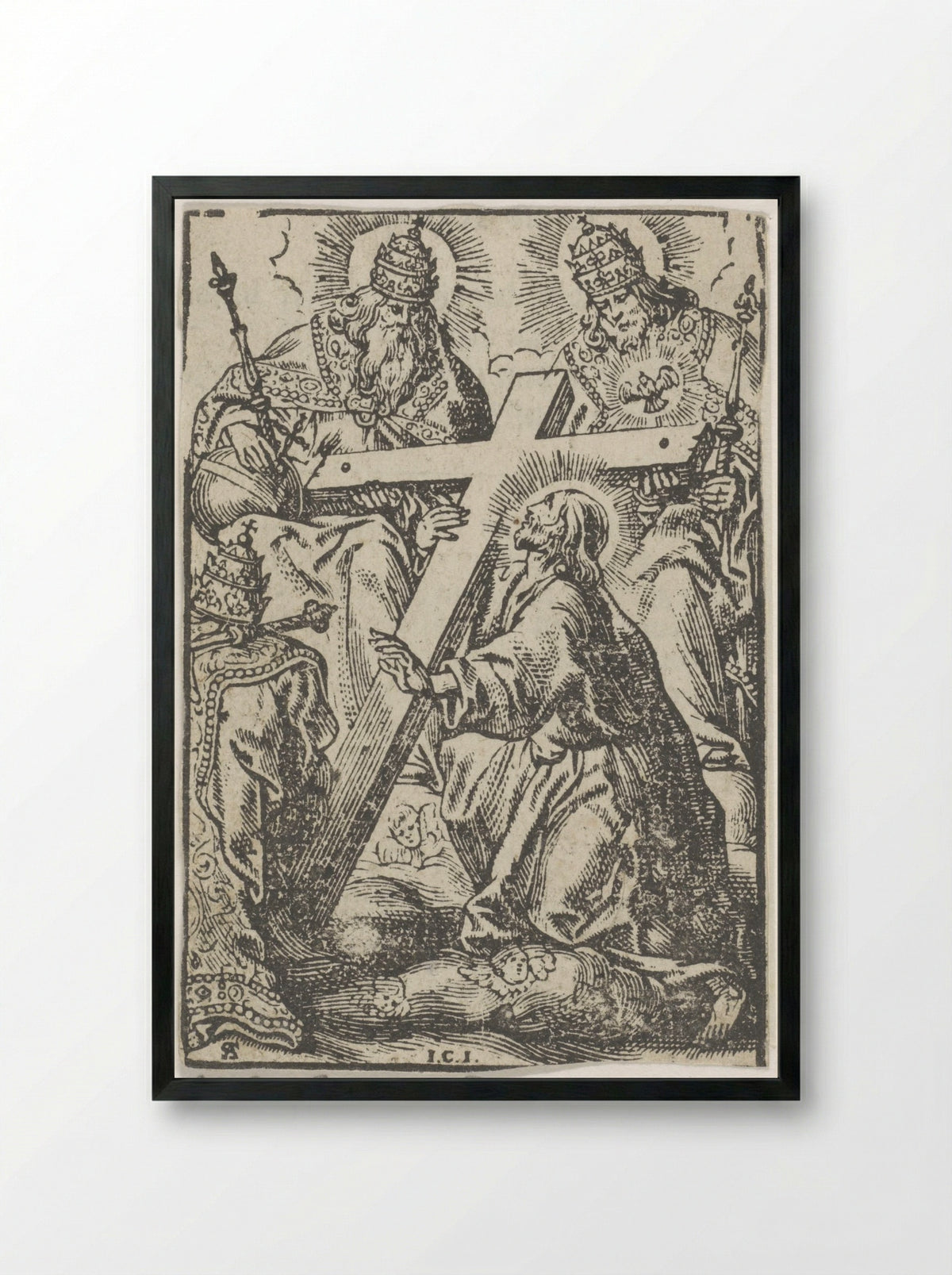 Heilige Drie-eenheid - Cornelis Woons - Framed Print Black