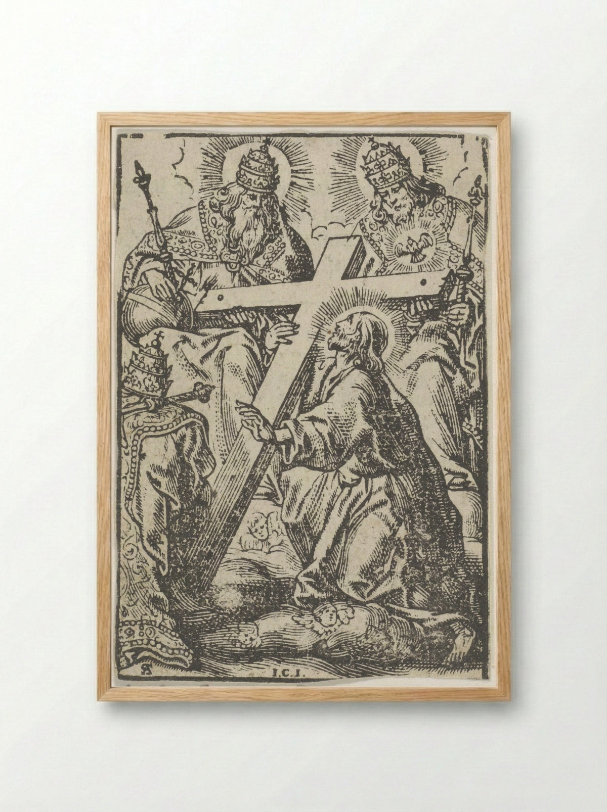 Heilige Drie-eenheid - Cornelis Woons - Framed Print Wood