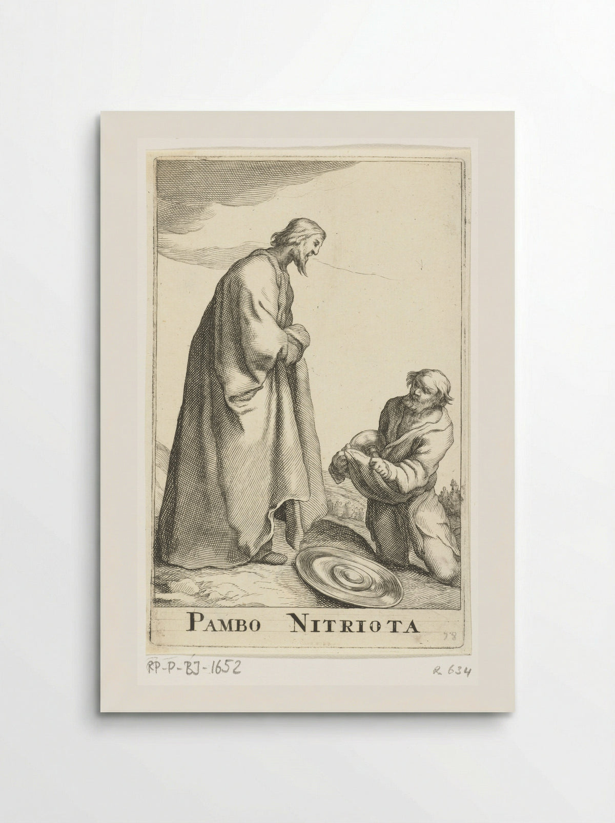 Heilige Pambo van Nitria - Frederick Bloemaert - Poster