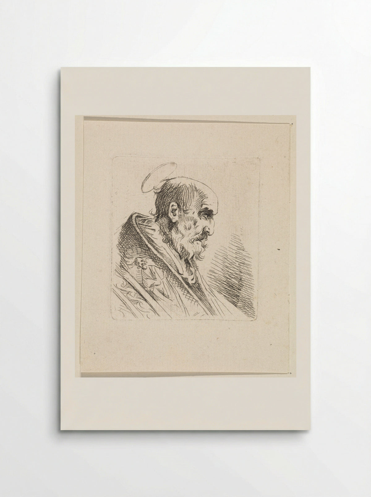 Heilige met nimbus - Henricus Turken - Poster