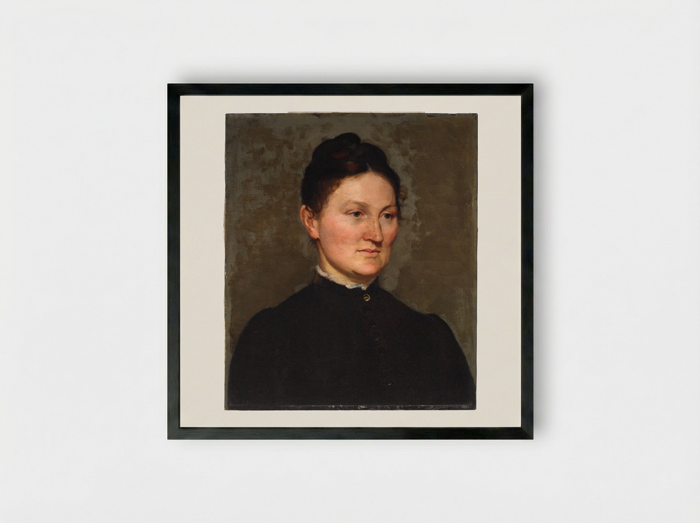 Helen Jackson Cabot Almy (Mrs. Charles Almy) - Lilla Cabot Perry - Framed Print Black