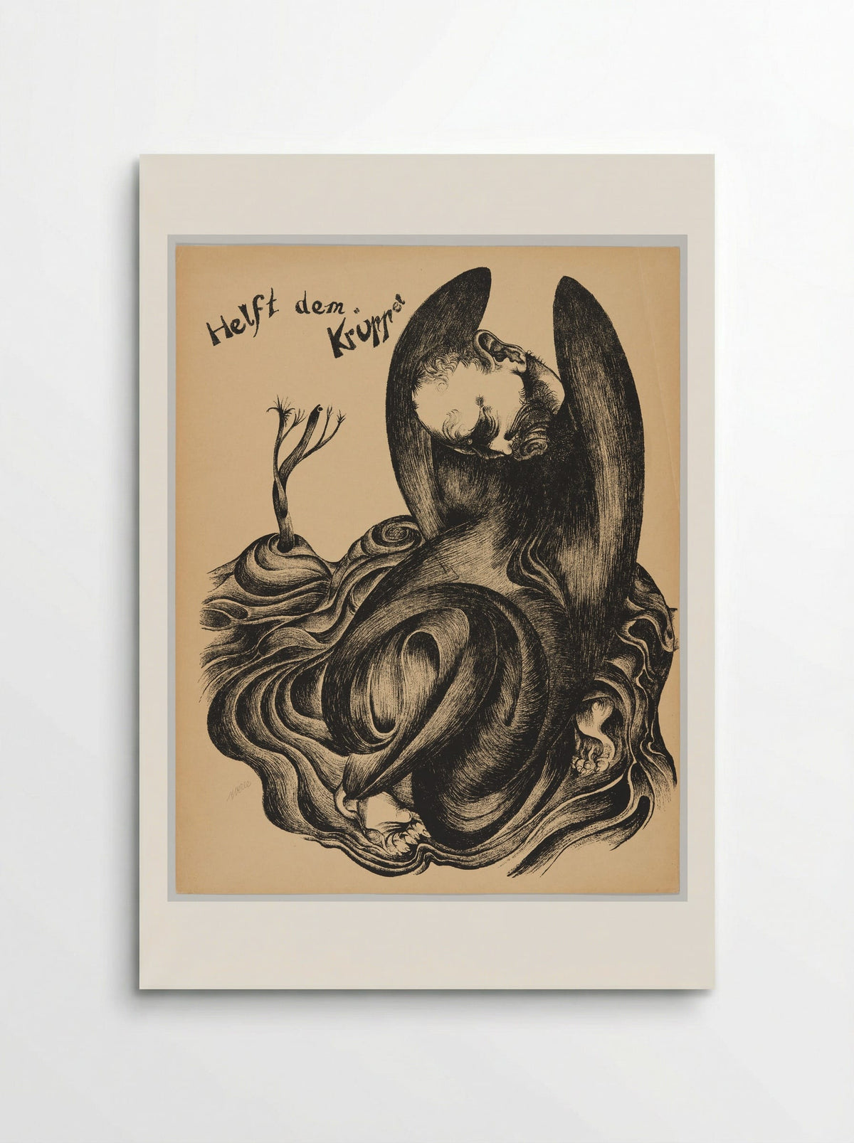 Helft dem Krüppel - Heinrich Hoerle - Poster