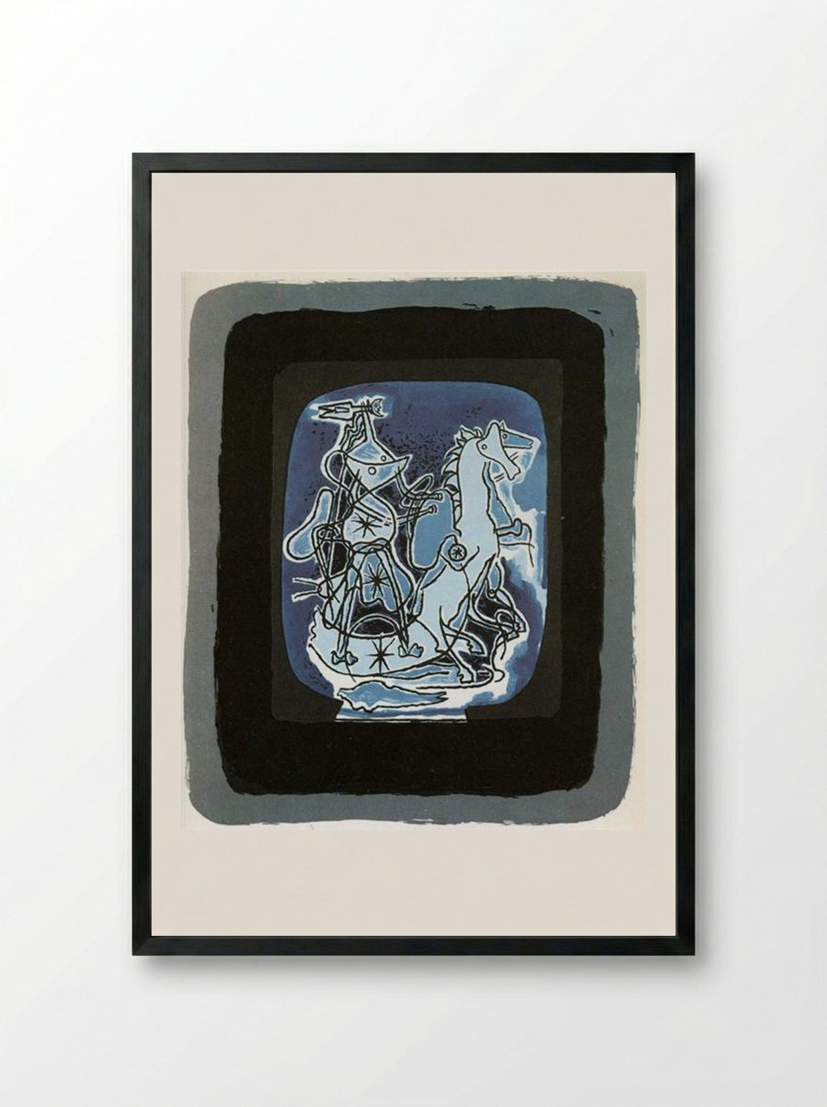 Helios V - Georges Braque - Framed Print Black