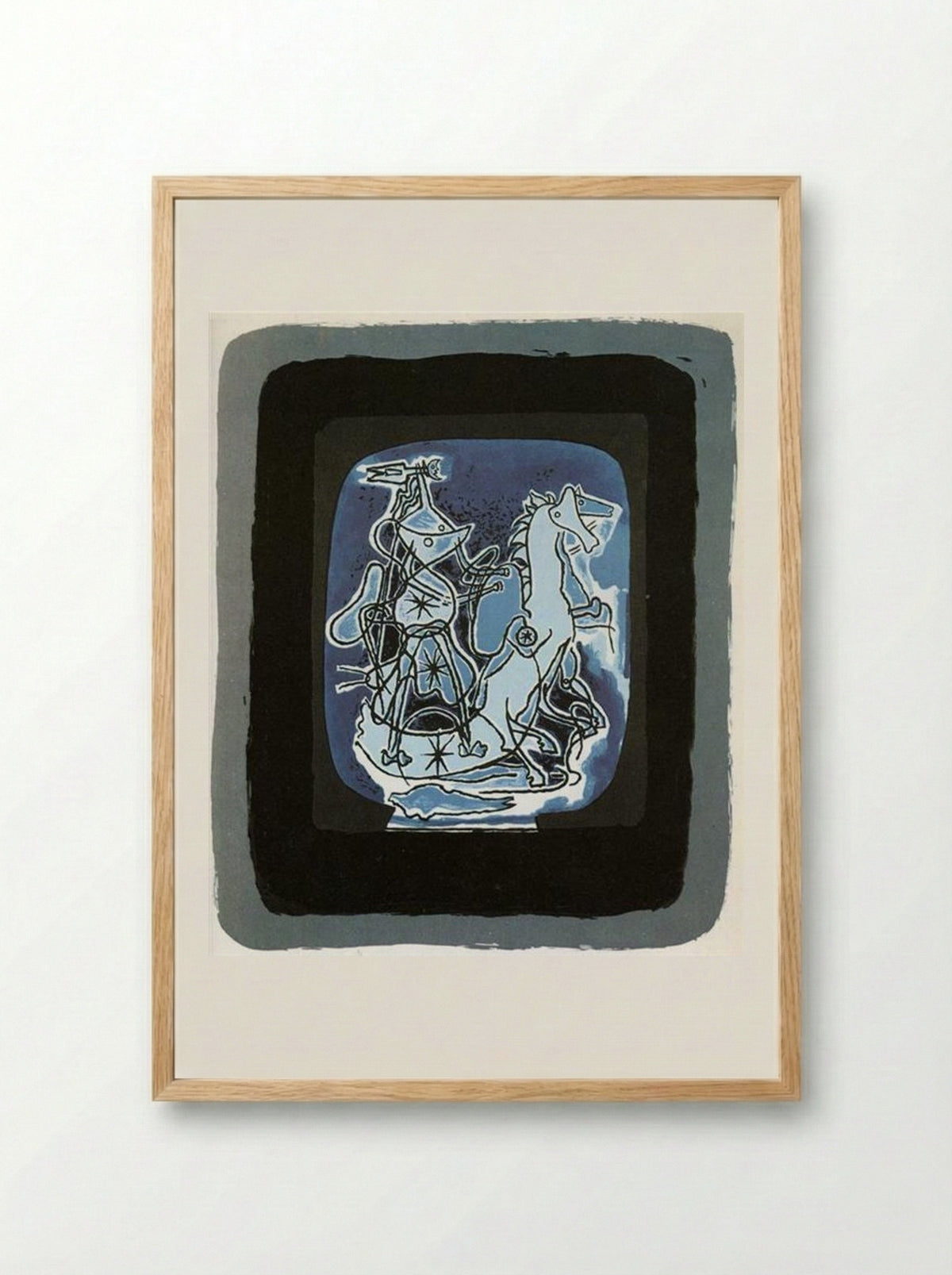 Helios V - Georges Braque - Framed Print Wood