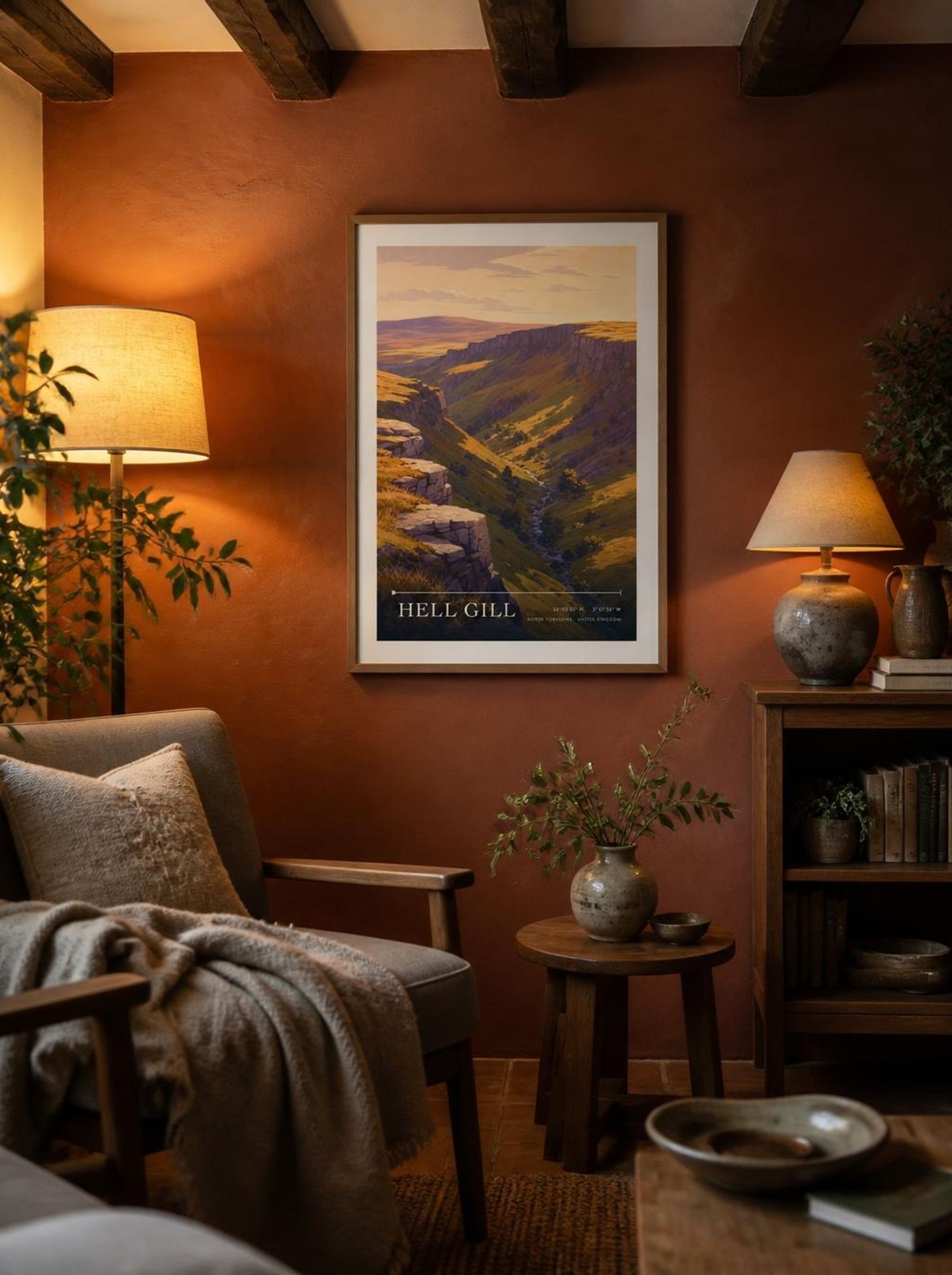 Hell Gill North Yorkshire United Kingdom Travel Poster - Lifestyle