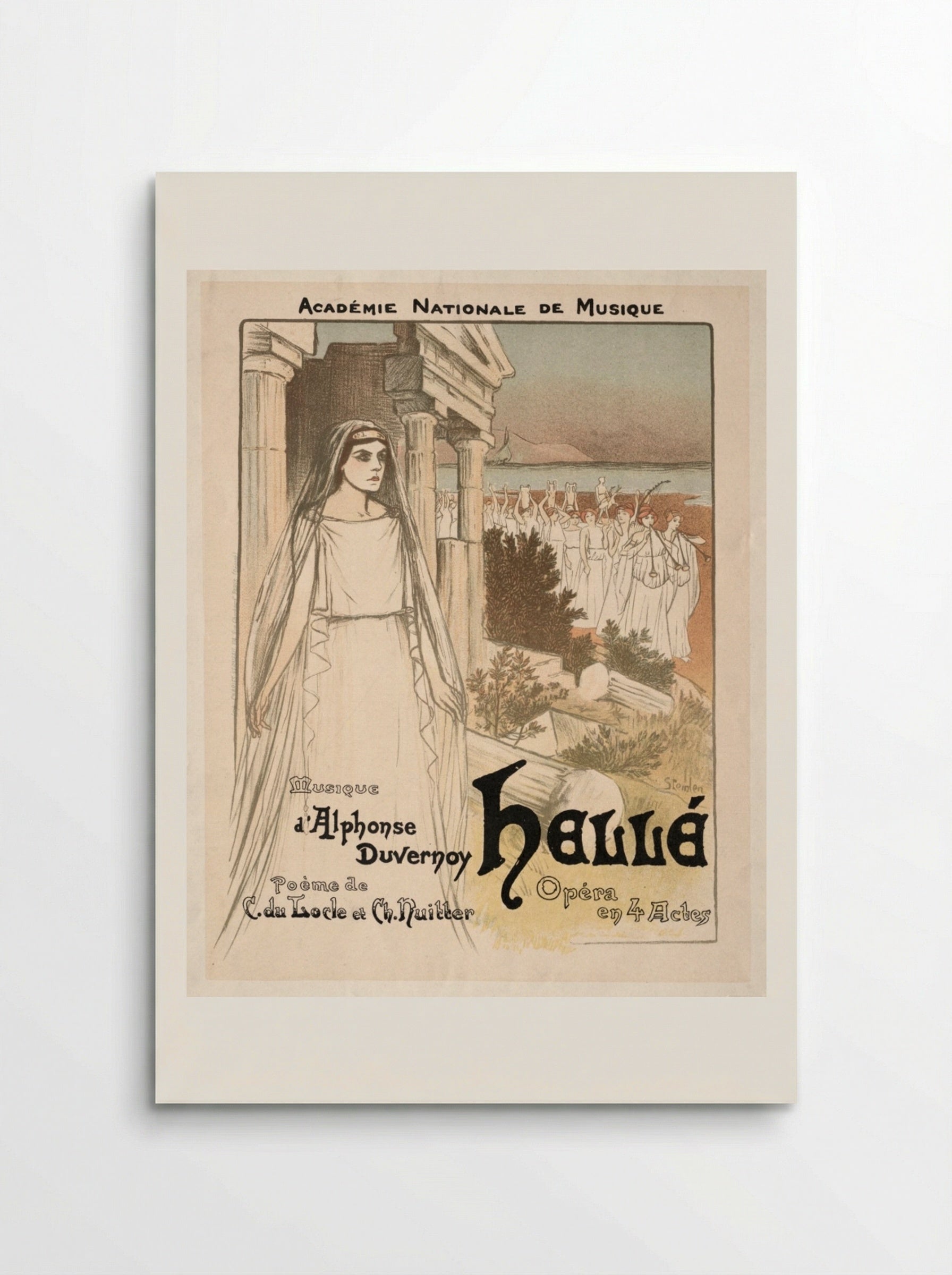 Hellé - Opéra en 4 actes - Théophile Alexandre Steinlen - Poster