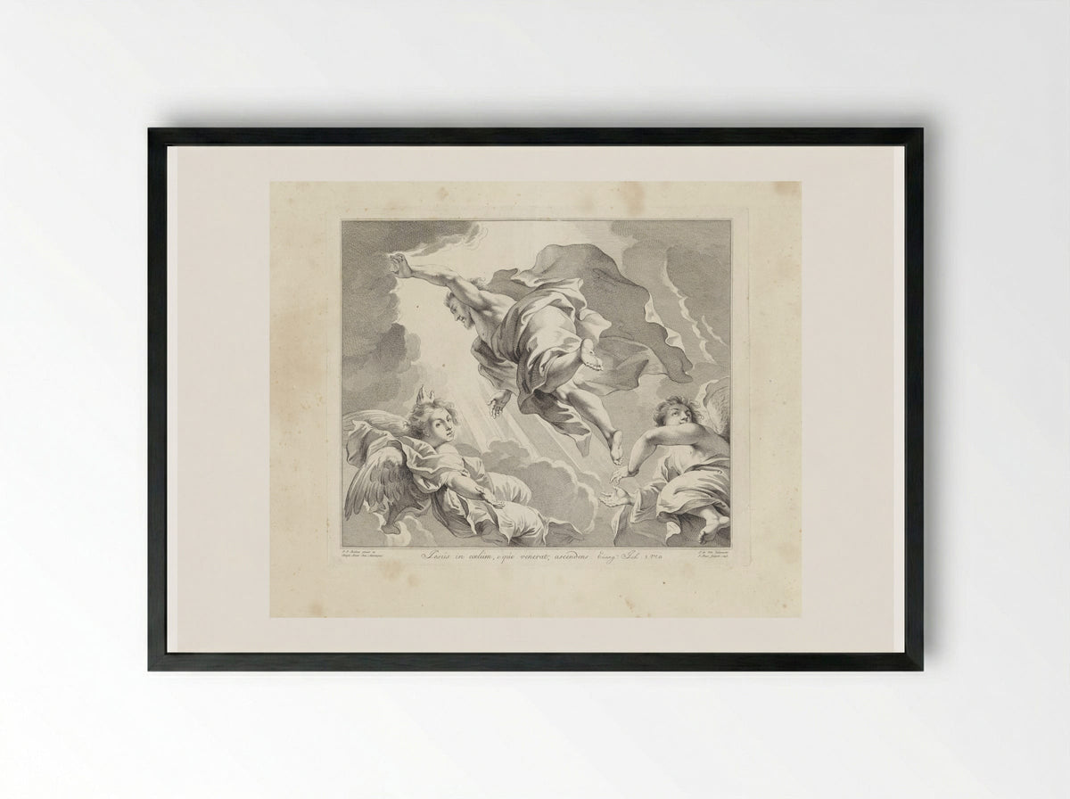Hemelvaart (The Ascension) - Jan Punt - Framed Print Black