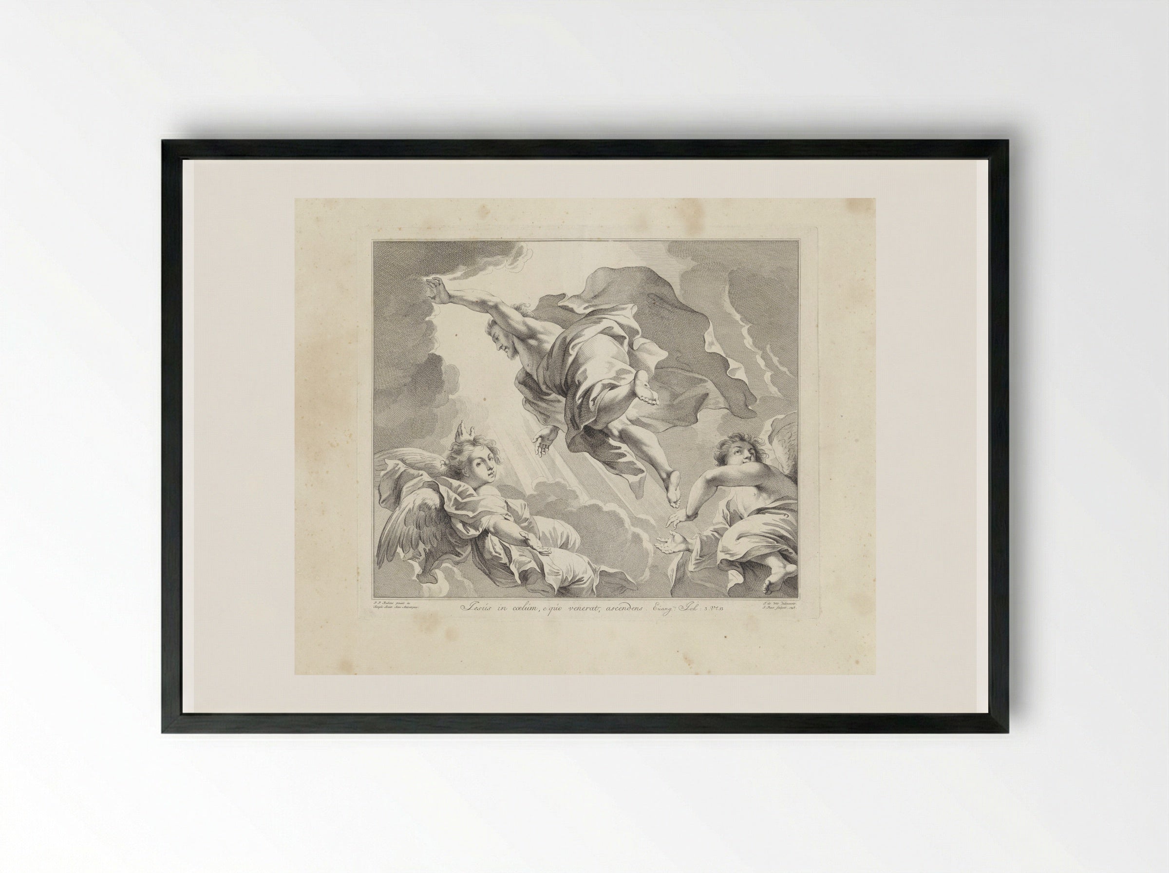Hemelvaart (The Ascension) - Jan Punt - Framed Print Black