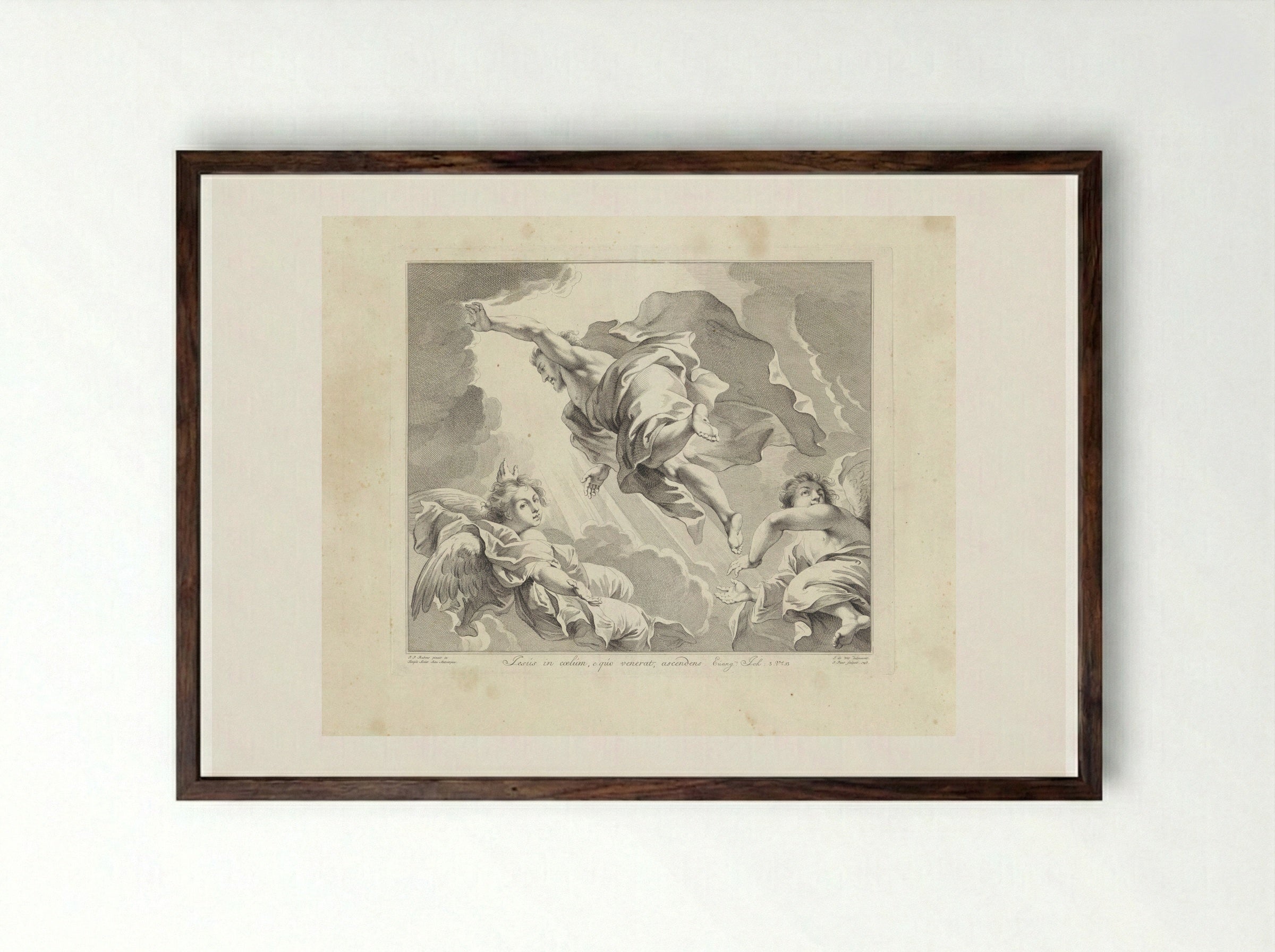 Hemelvaart (The Ascension) - Jan Punt - Framed Print Dark Wood