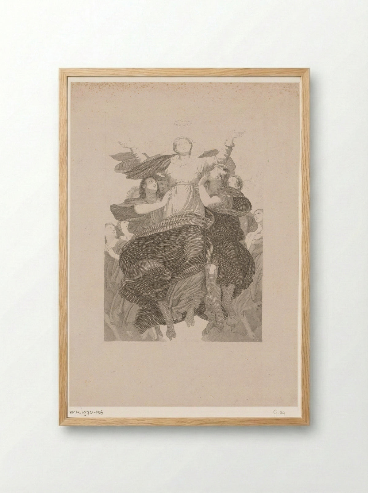 Hemelvaart van Maria - Jean Bosq - Framed Print Wood