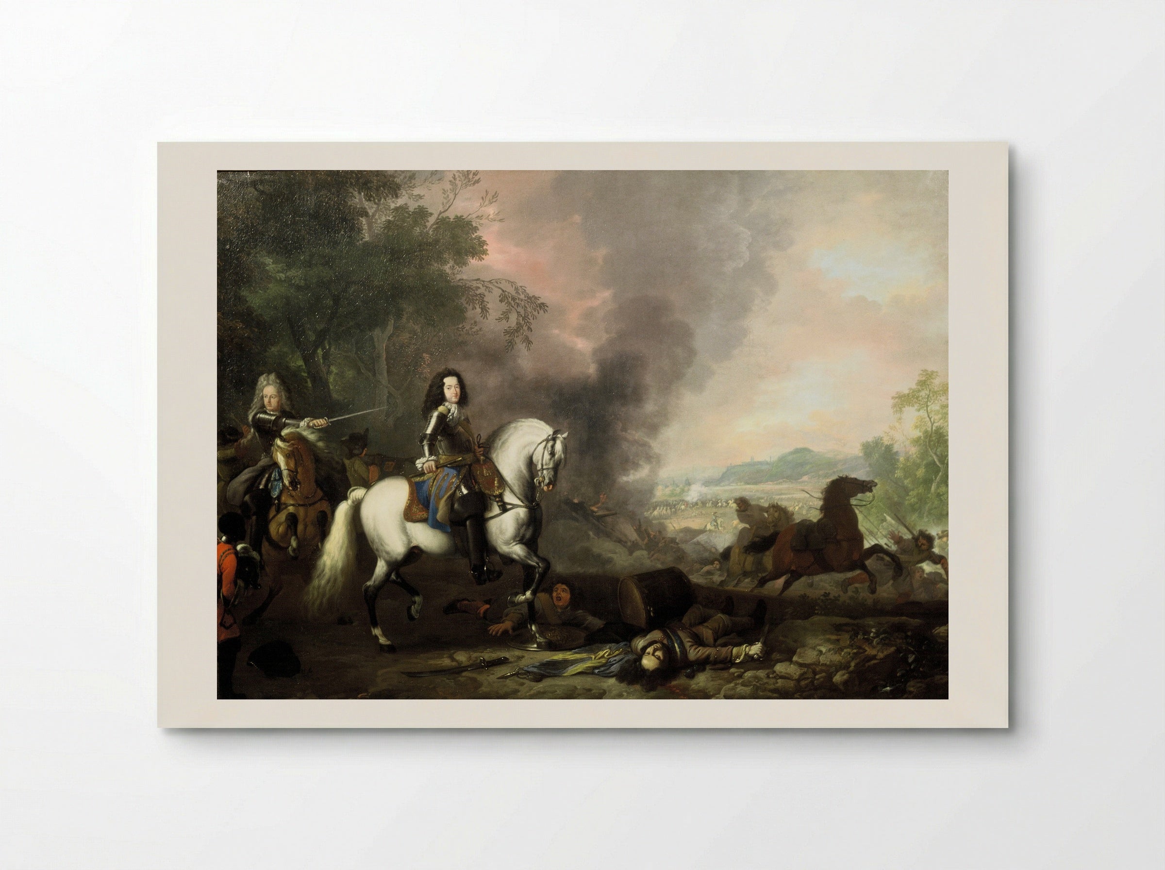 Hendrik Casimir II, Prince of Nassau-Dietz, at a Battle - Jan van Huchtenburg - Poster
