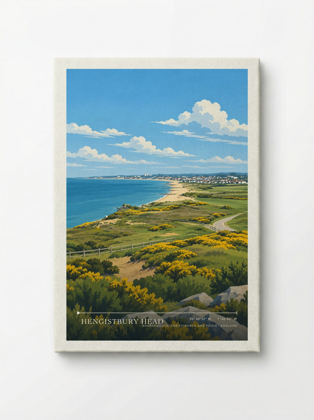 Hengistbury Head, Bournemouth, Christchurch and Poole | Travel Poster - Canvas
