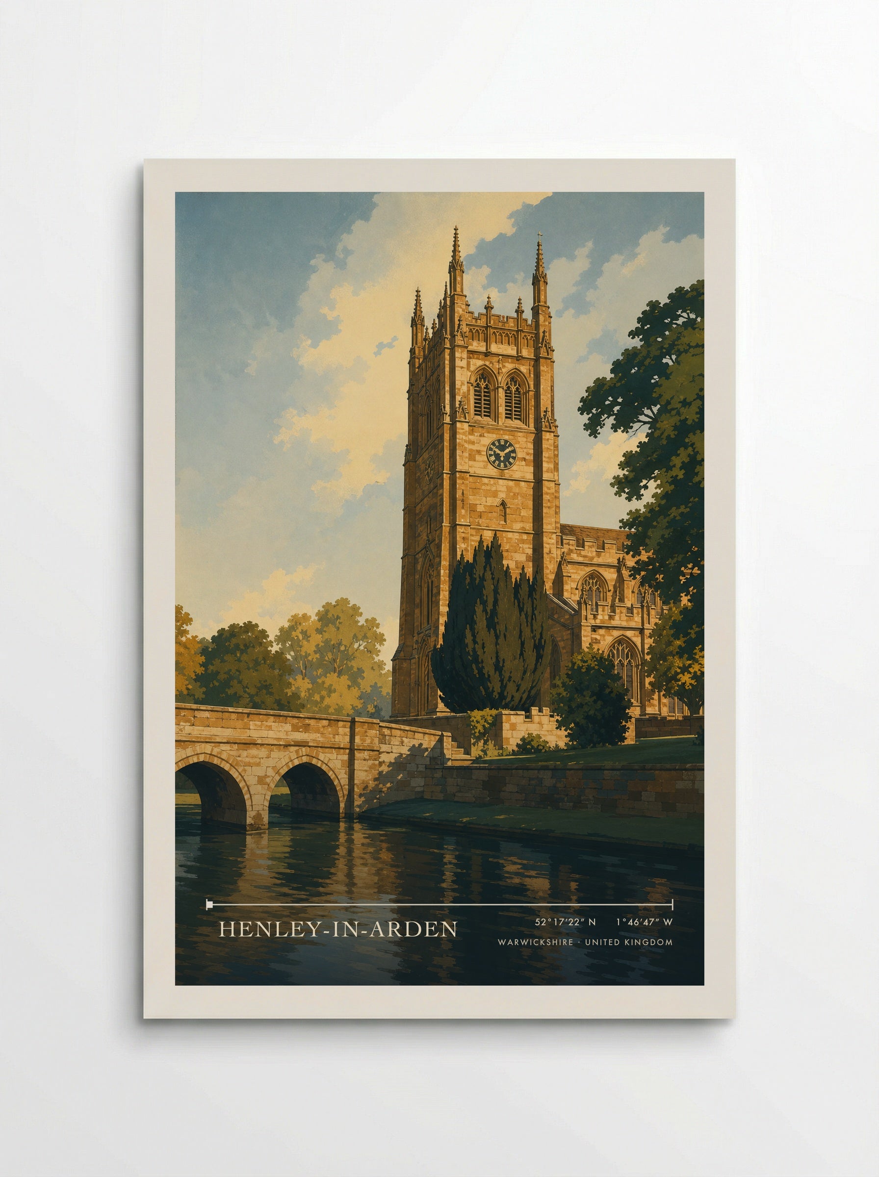 Henley-in-Arden Warwickshire United Kingdom Travel Poster - Poster