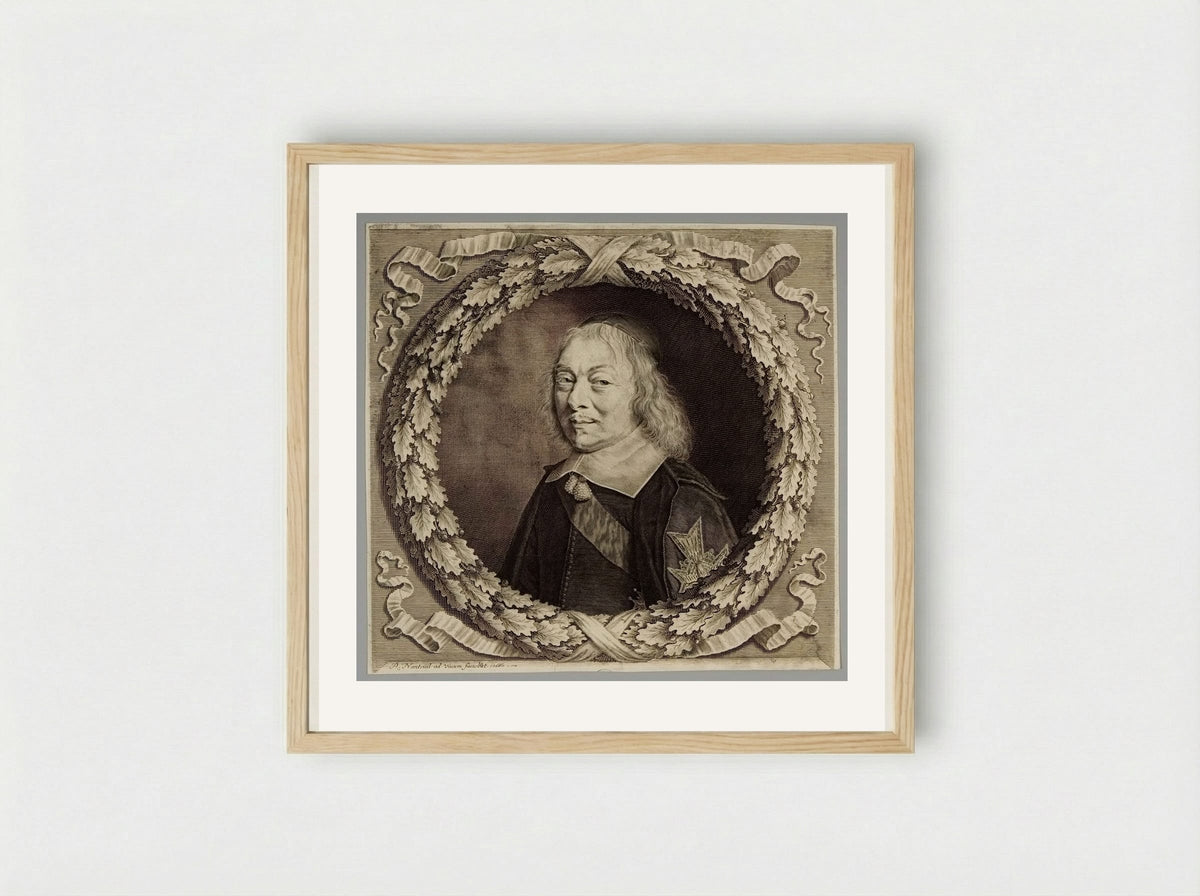 Henri-Auguste de Lomenie, Comte de Brienne - Robert Nanteuil - Framed Print Wood