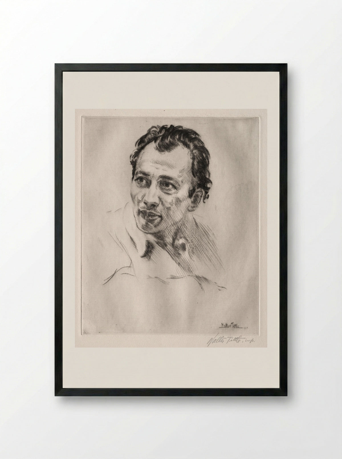 Henri Caro-Delvaille, No. 2 - Walter Tittle - Framed Print Black