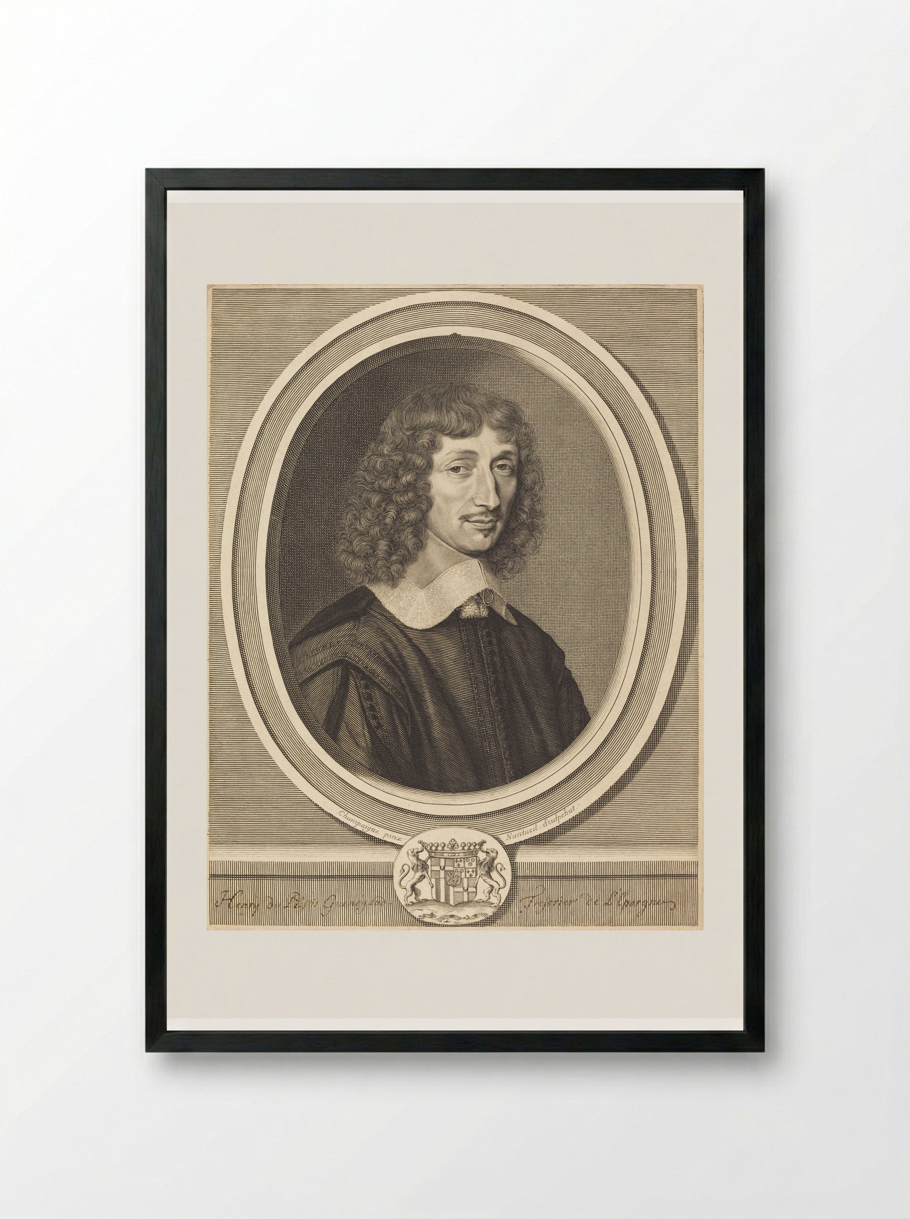 Henri de Guénégaud - Robert Nanteuil - Framed Print Black