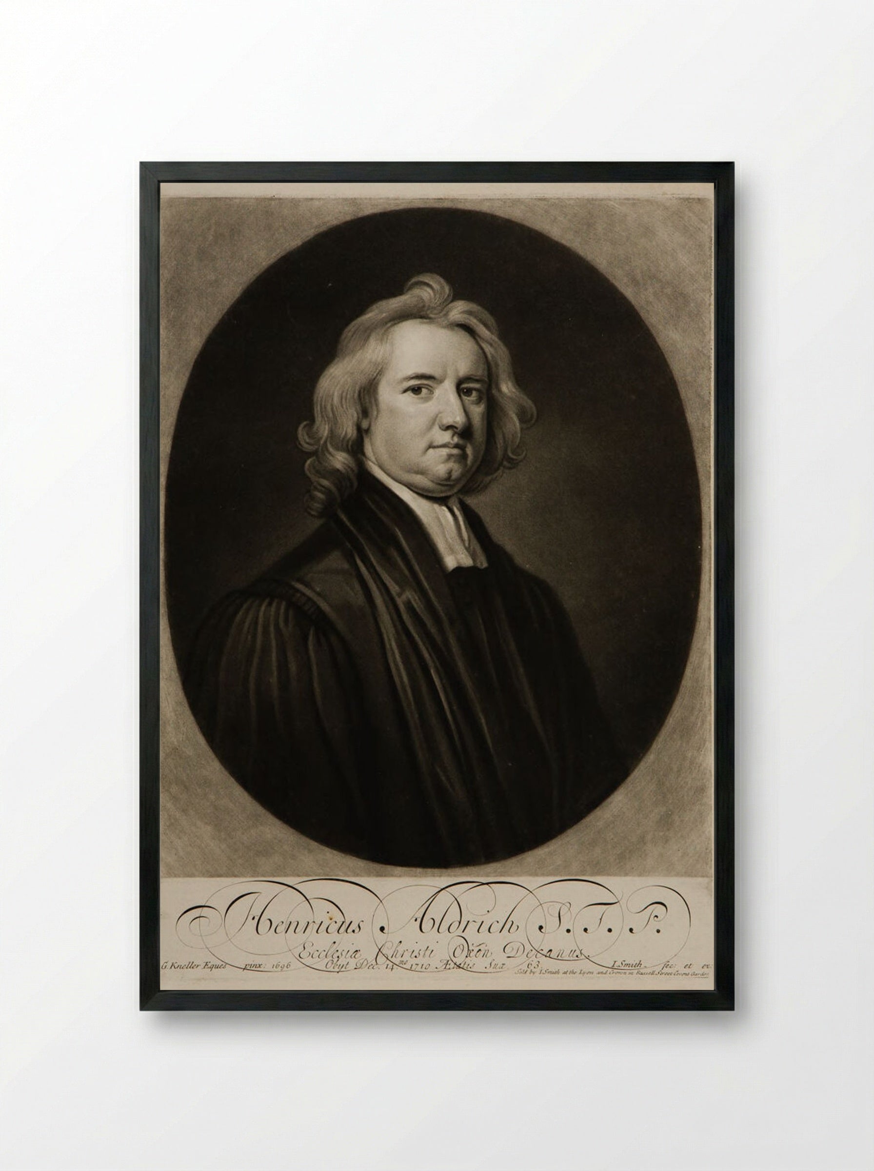 Henricus Aldrich - John Smith - Framed Print Black