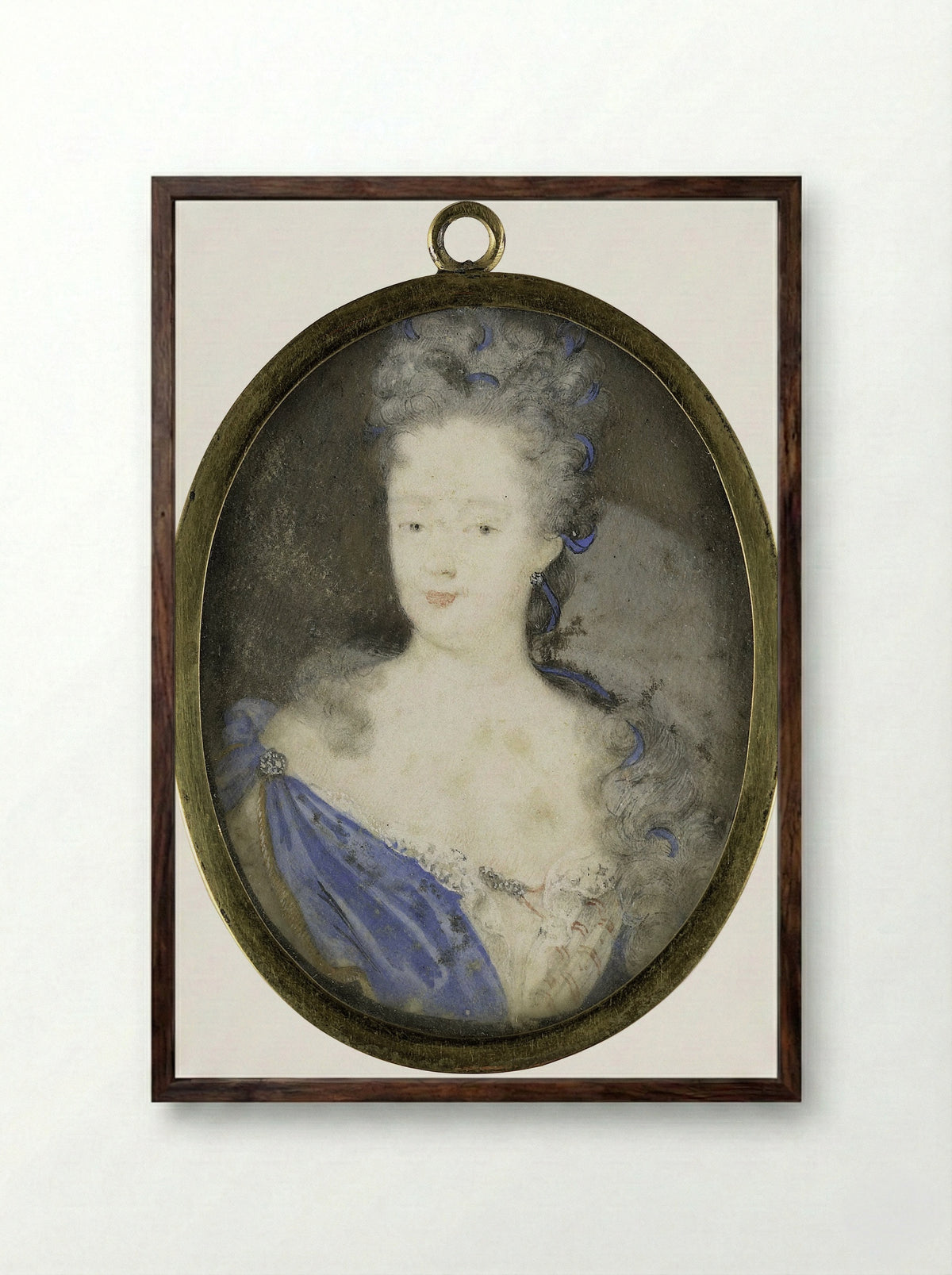 Henriette Amalia van Anhalt-Dessau - Marie Duchatel - Framed Print Dark Wood