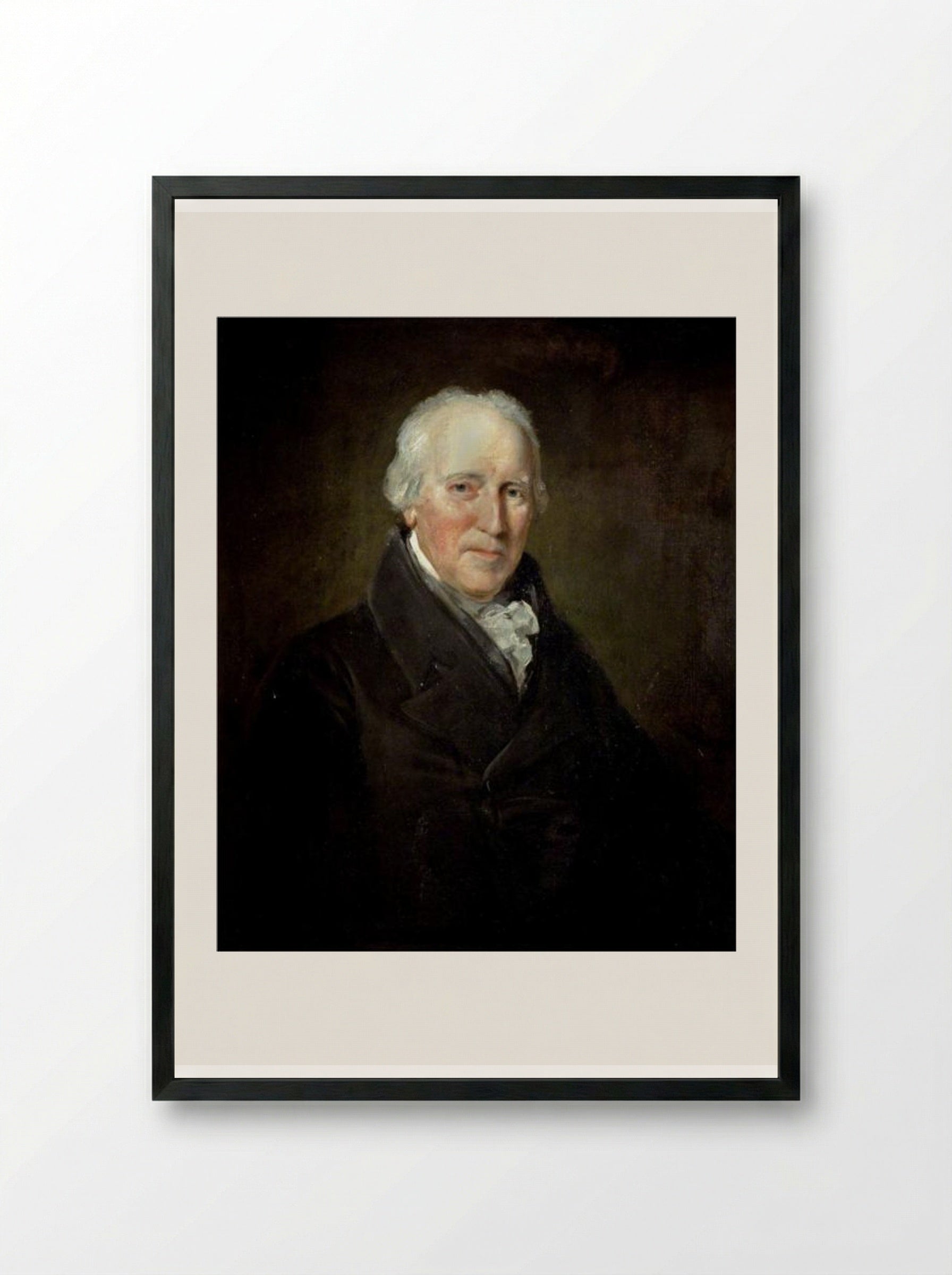 Henry Cowper, Clerk Assistant in the Parliament Office - John Jackson - Framed Print Black