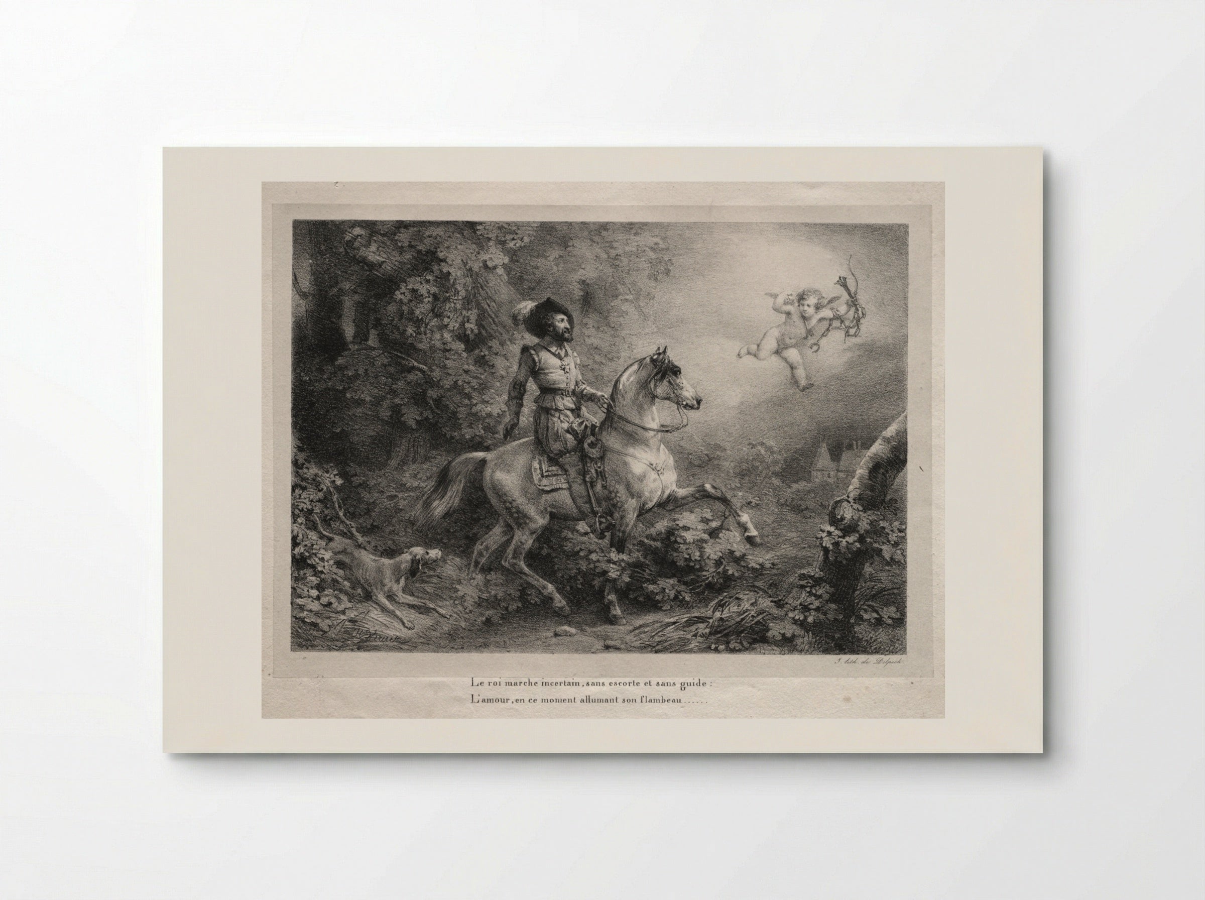 Henry IV Rides to the Château d'Anet - Horace Vernet - Poster
