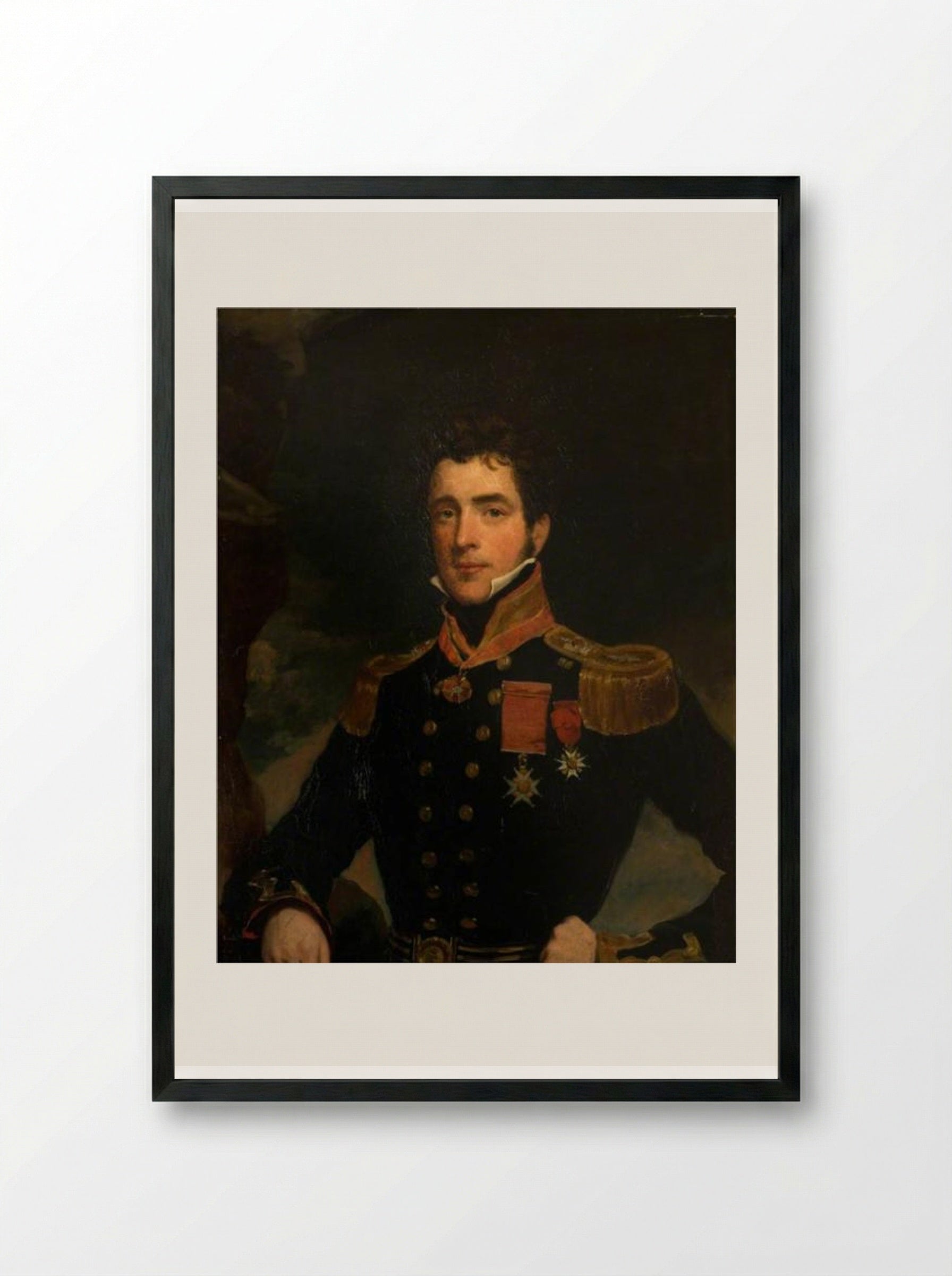 Henry John, Viscount Ingestre - John Jackson - Framed Print Black