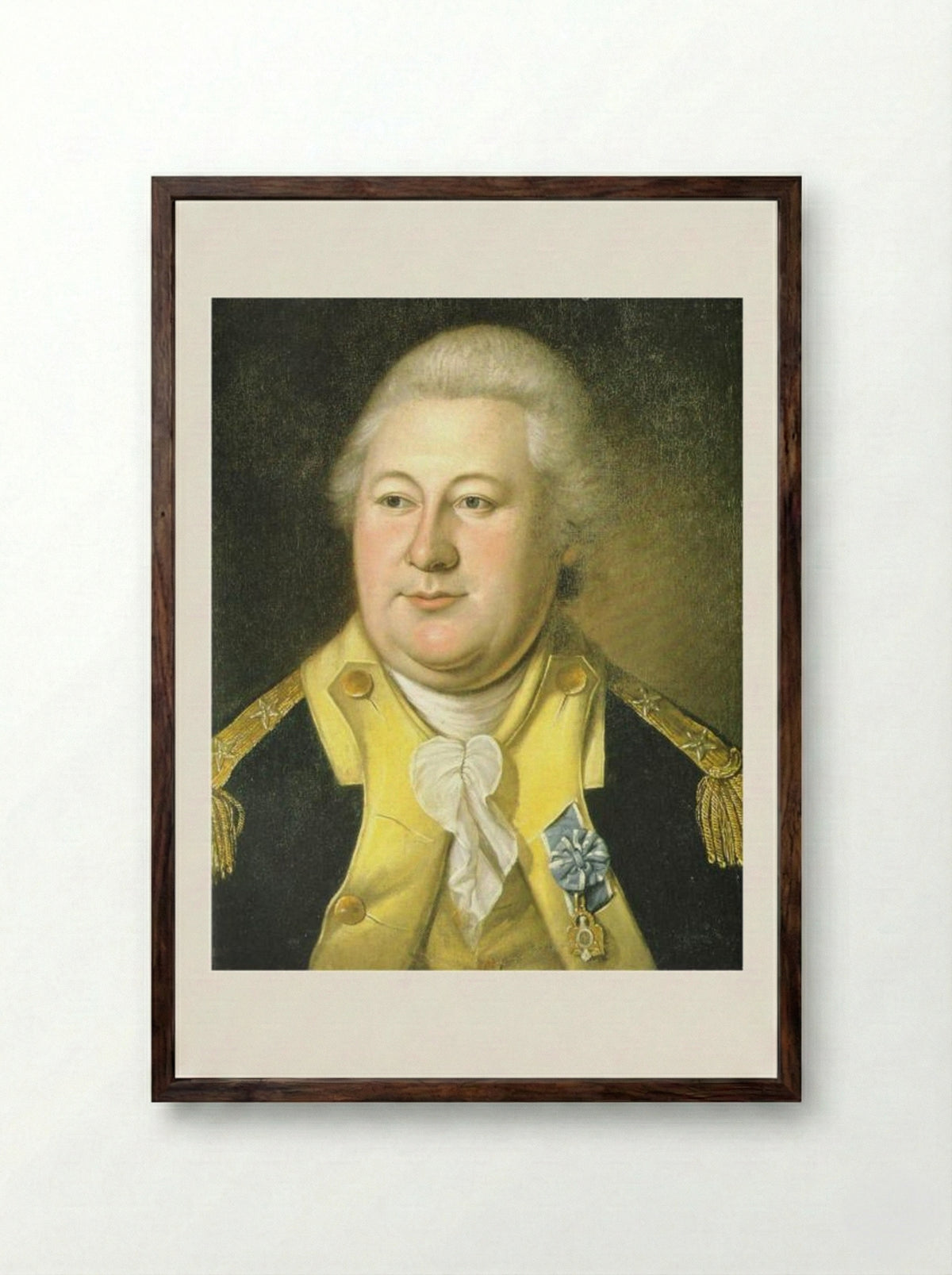 Henry Knox - Charles Willson Peale - Framed Print Dark Wood