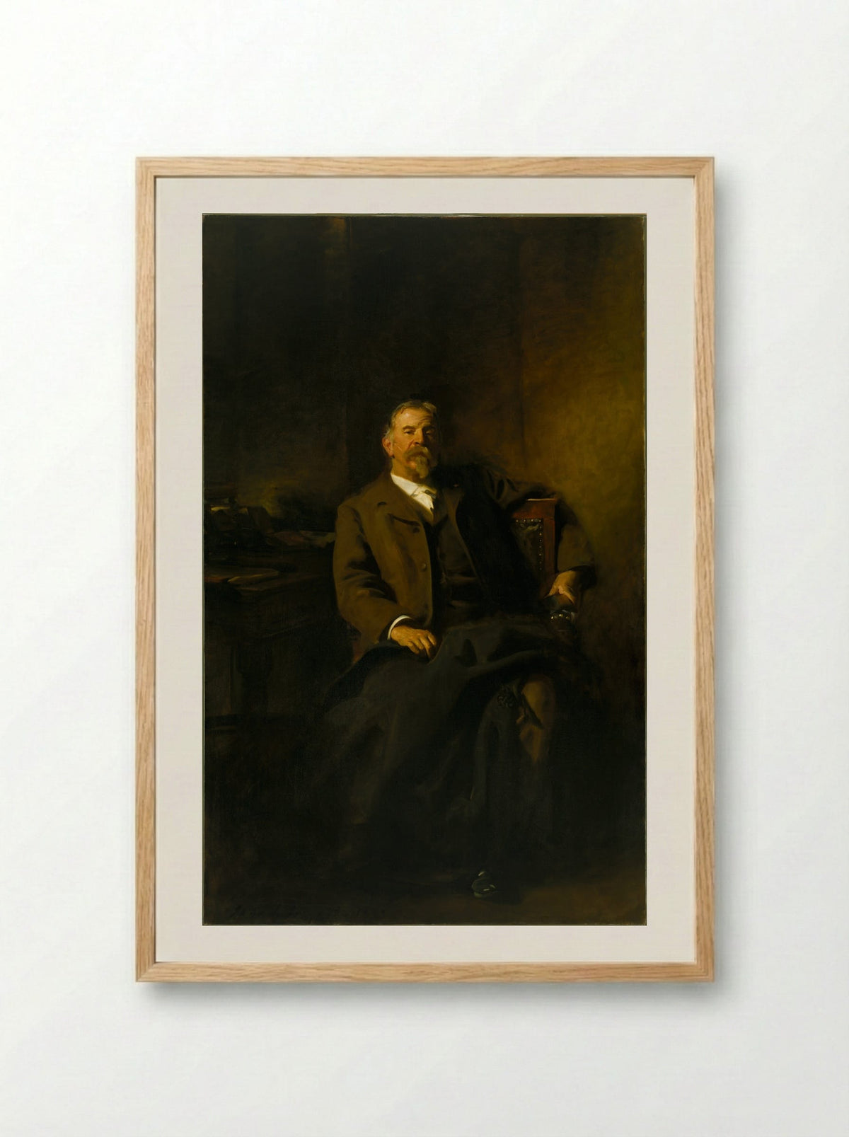 Henry Lee Higginson - John Singer Sargent - Framed Print Wood