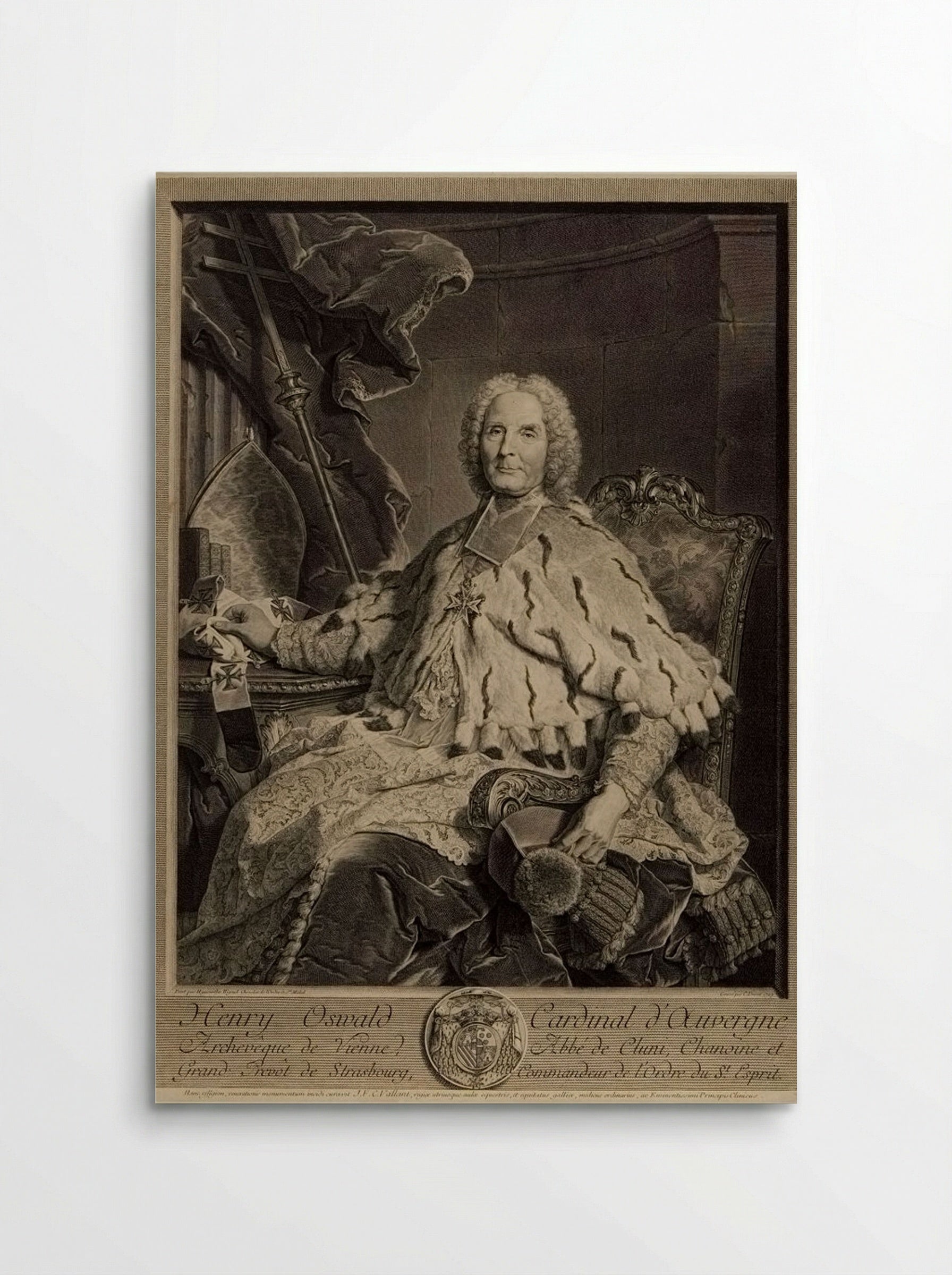 Henry Oswald, Cardinal of Auvergne - Claude Drevet - Poster