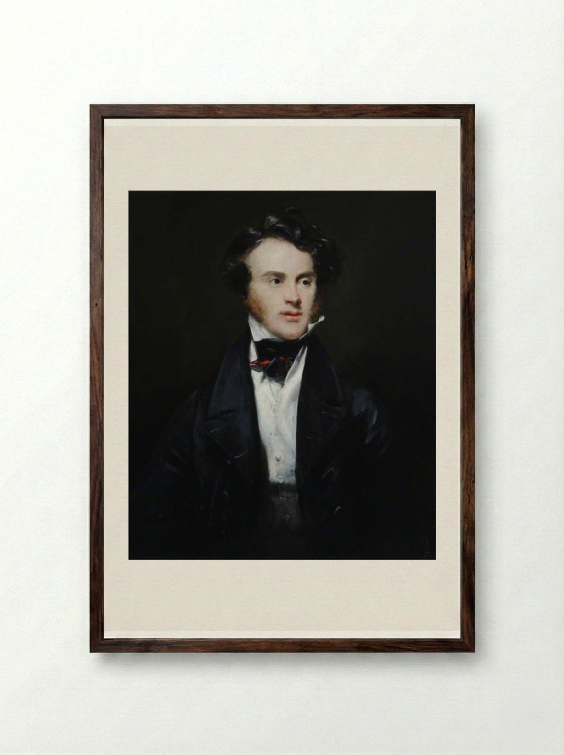 Henry William Greville (1801-1872) - John Jackson - Framed Print Dark Wood