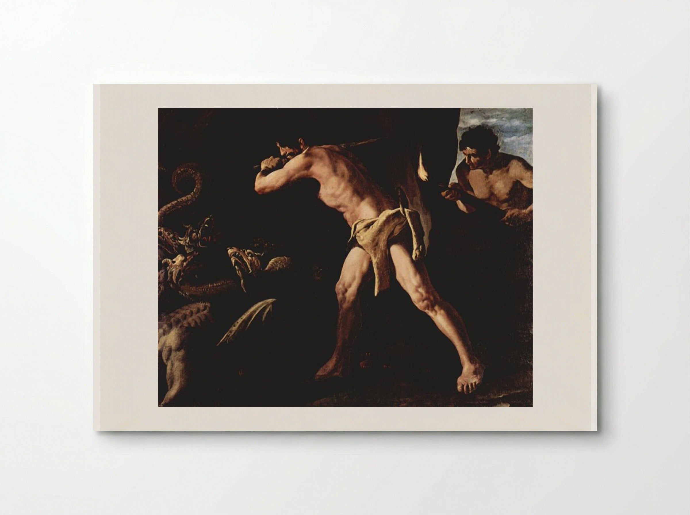 Hercules Fighting with the Lernaean Hydra - Francisco de Zurbarán - Poster