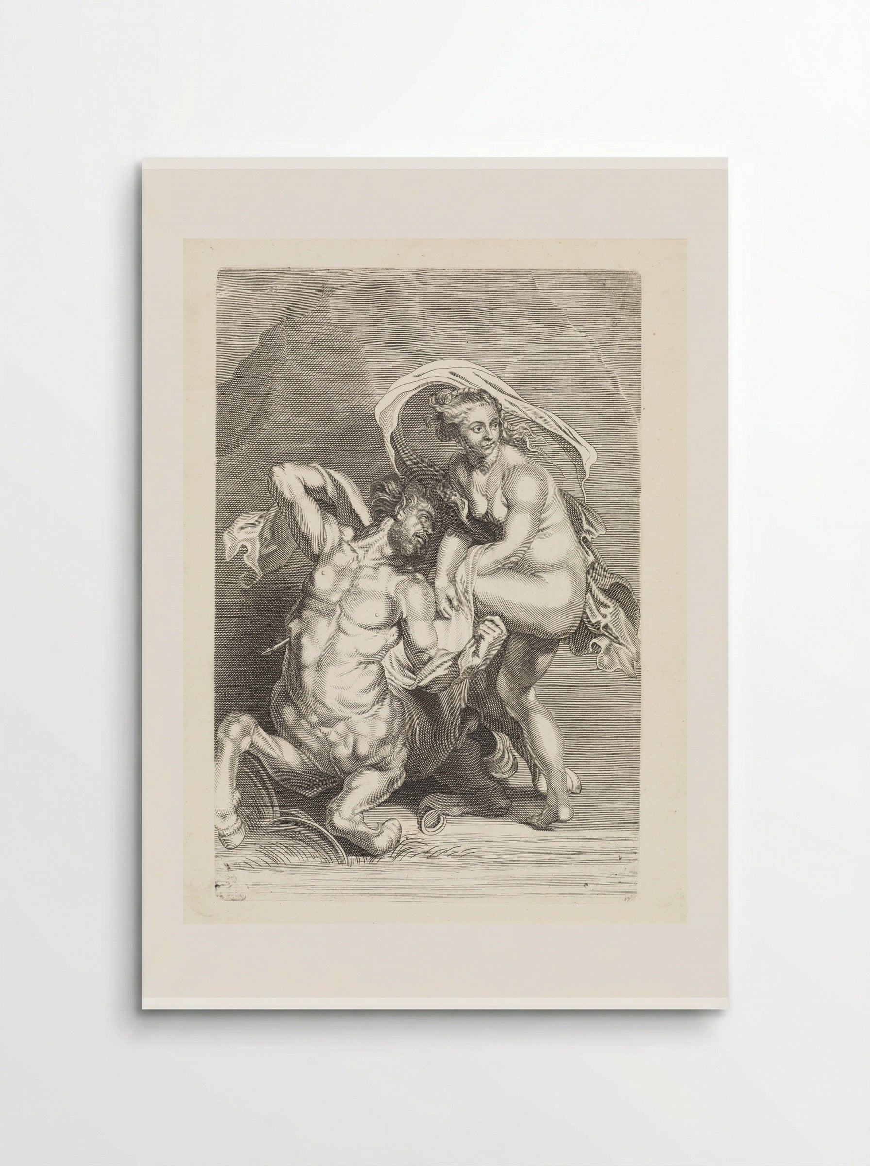 Hercules Slaying Nessus - Paulus Pontius - Poster