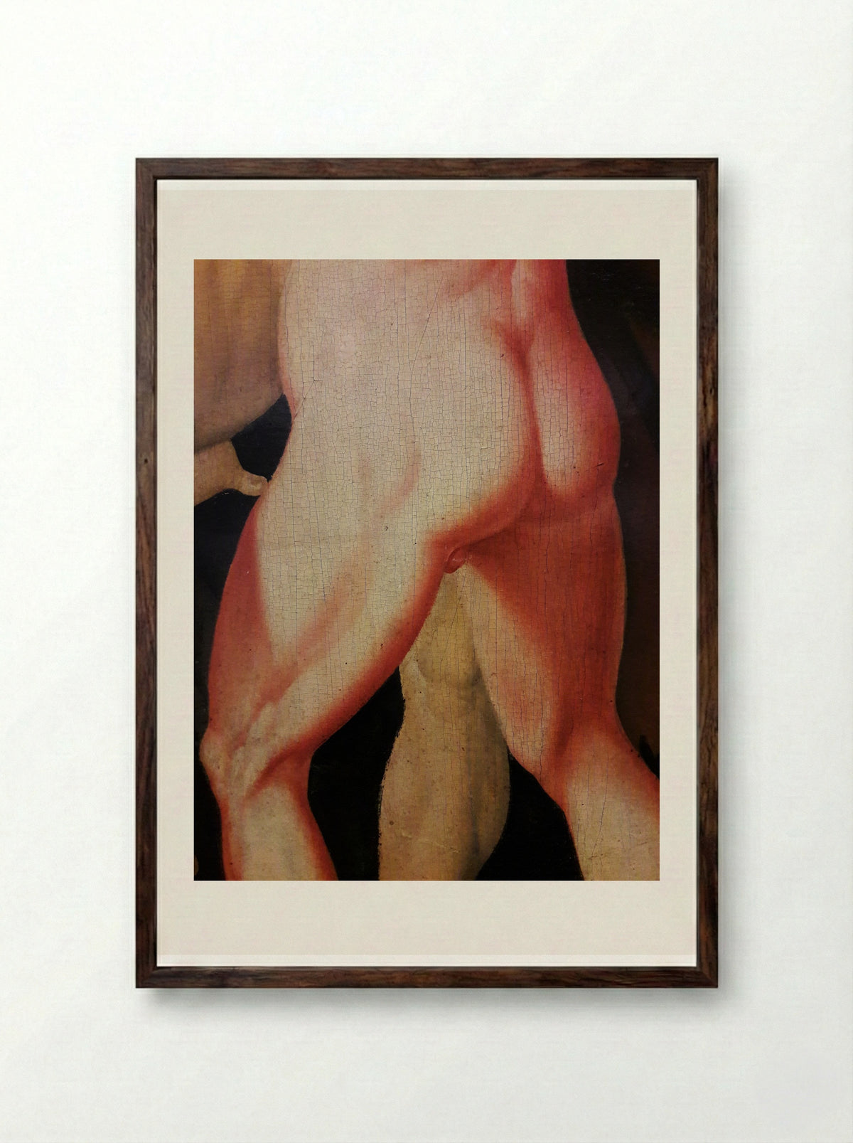 Hercules and Antaeus - Hans Baldung Grien - Framed Print Dark Wood