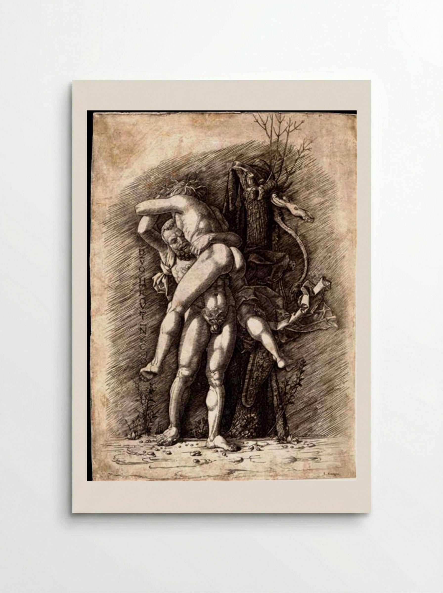 Hercules and Antaeus - Andrea Mantegna - Poster