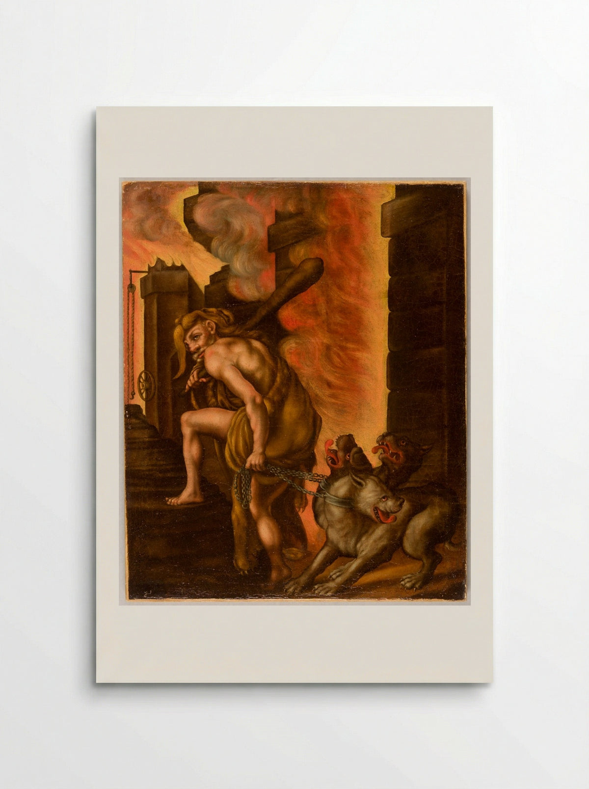 Hercules and Cerberus - Philipp Uffenbach - Poster