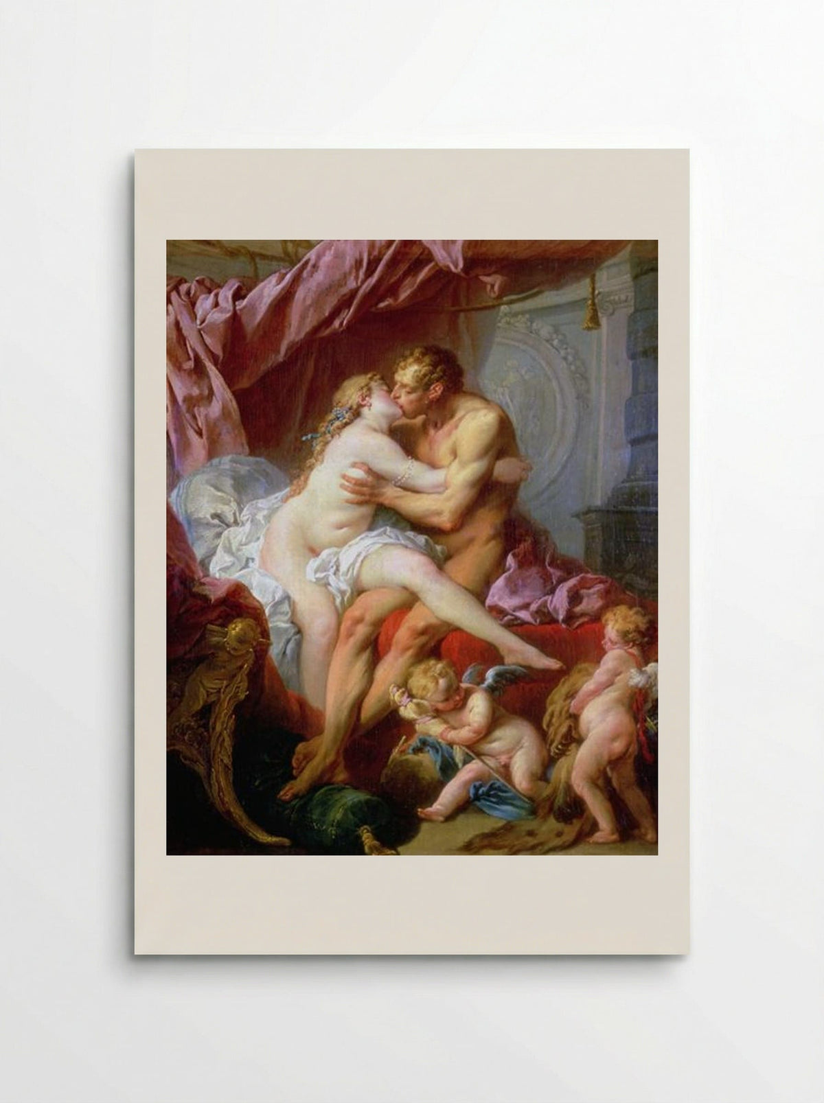 Hercules and Omphale - François Boucher - Poster