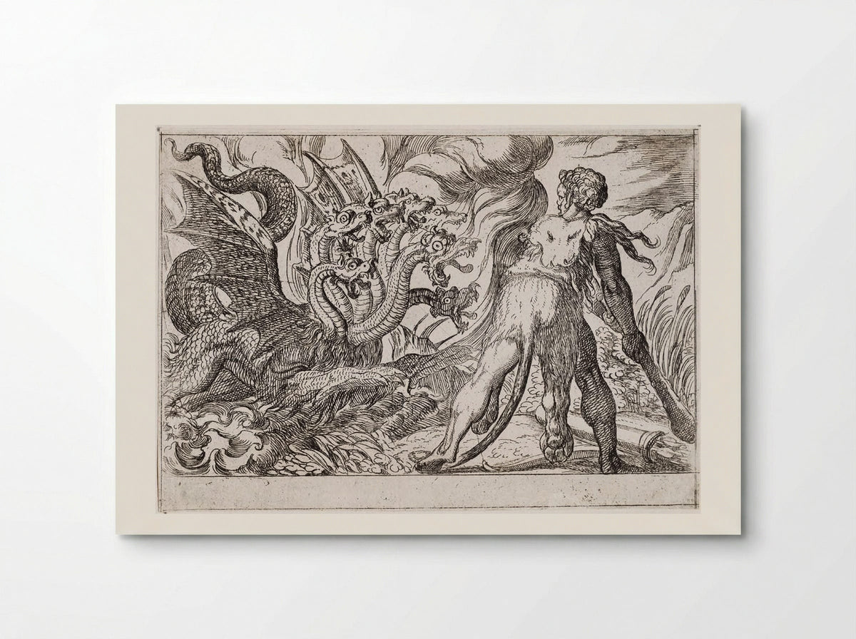 Hercules and the Hydra of Lerna - Antonio Tempesta - Poster
