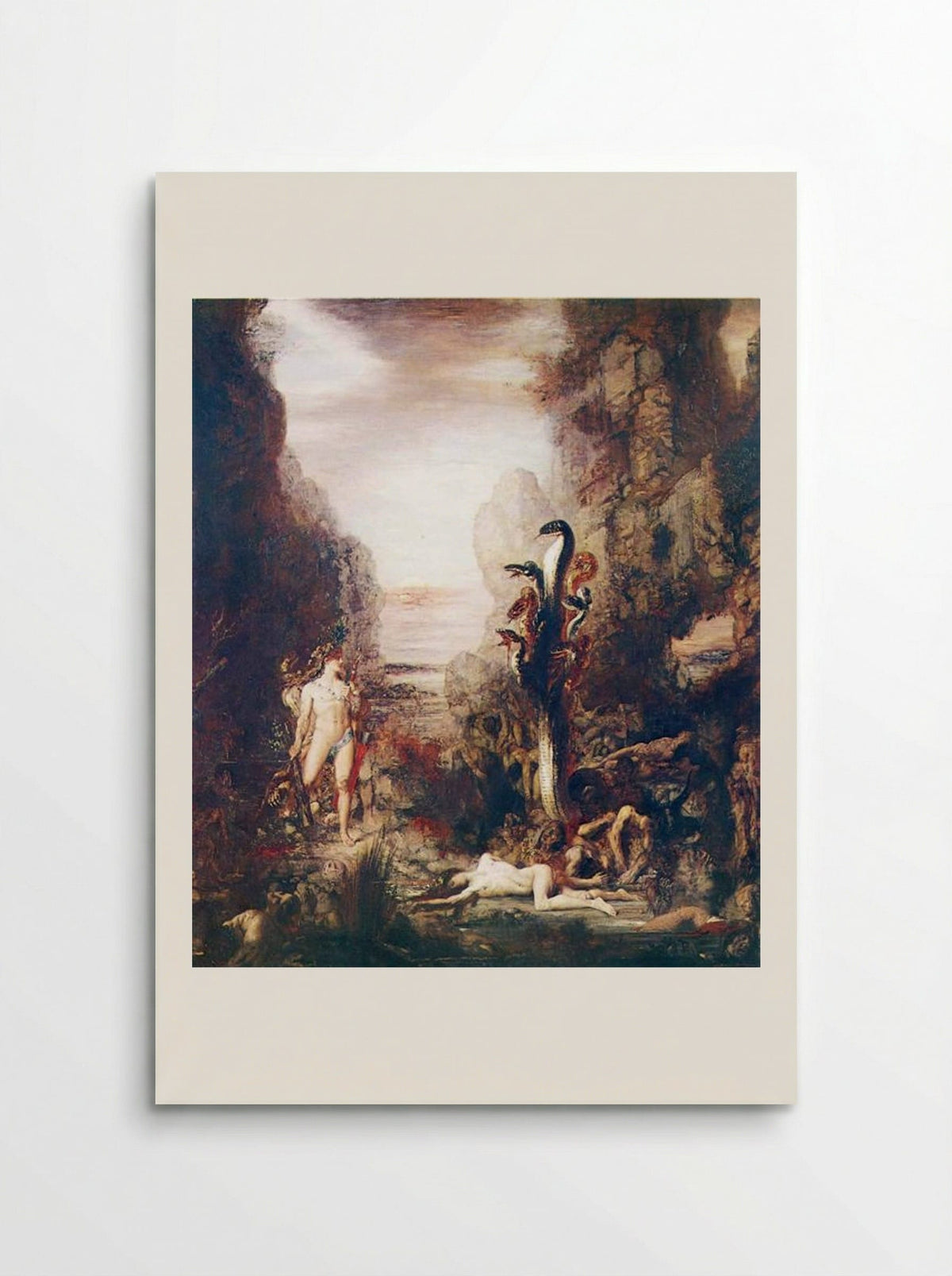 Hercules and the Lernaean Hydra - Gustave Moreau - Poster