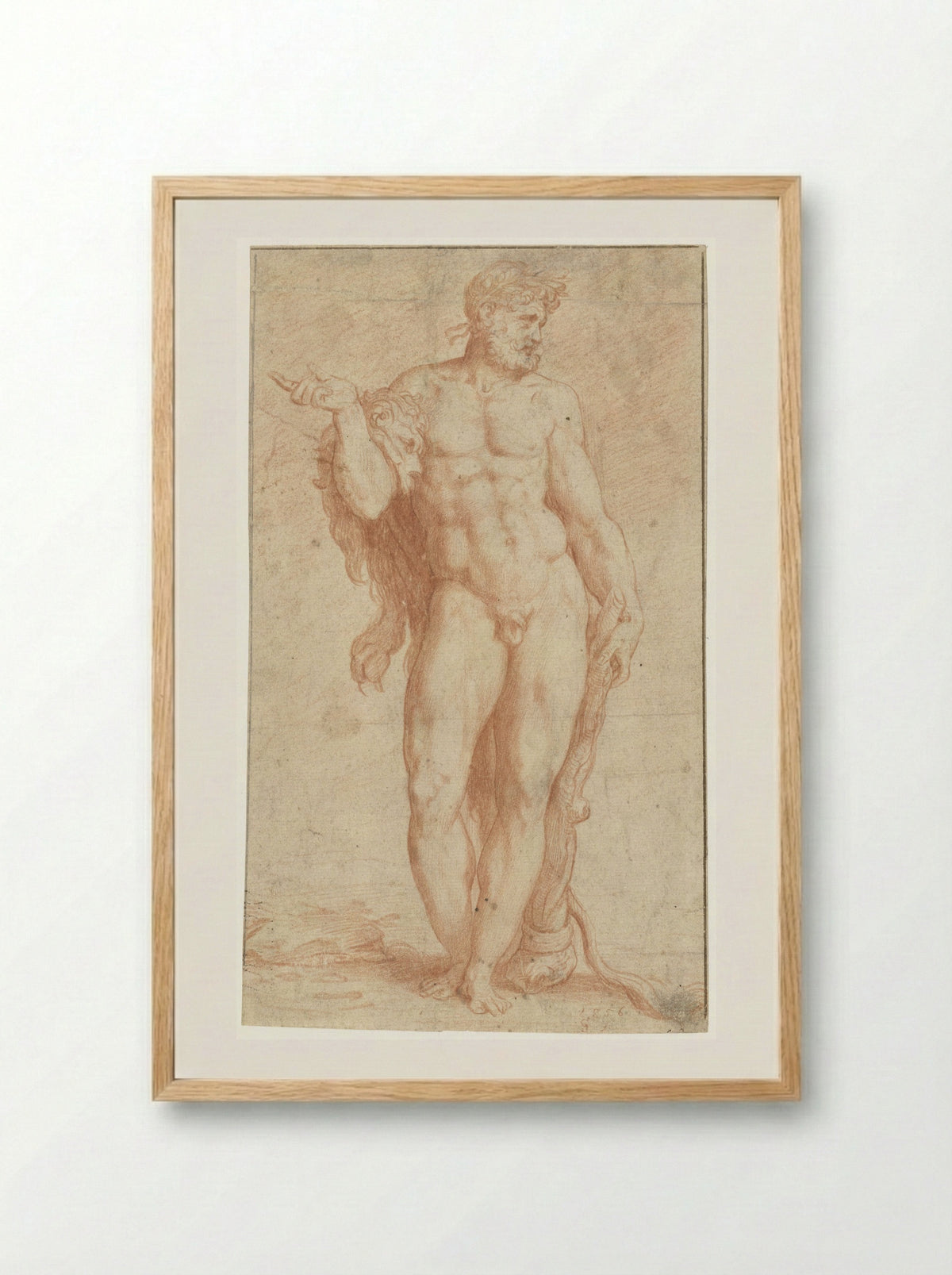 Hercules - Monogrammist CS - Framed Print Wood