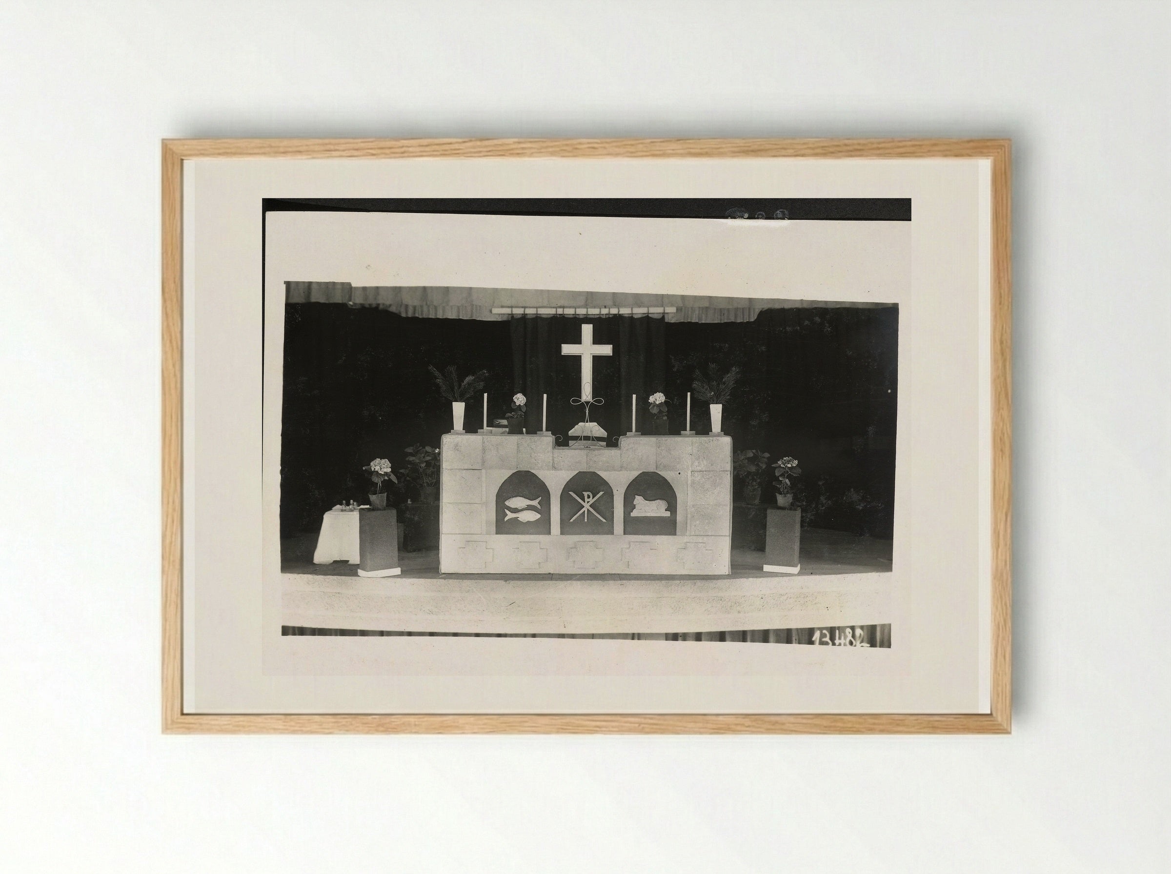 Herdenking sterfdag Roosevelt - Dick W.B. van Maarseveen - Framed Print Wood