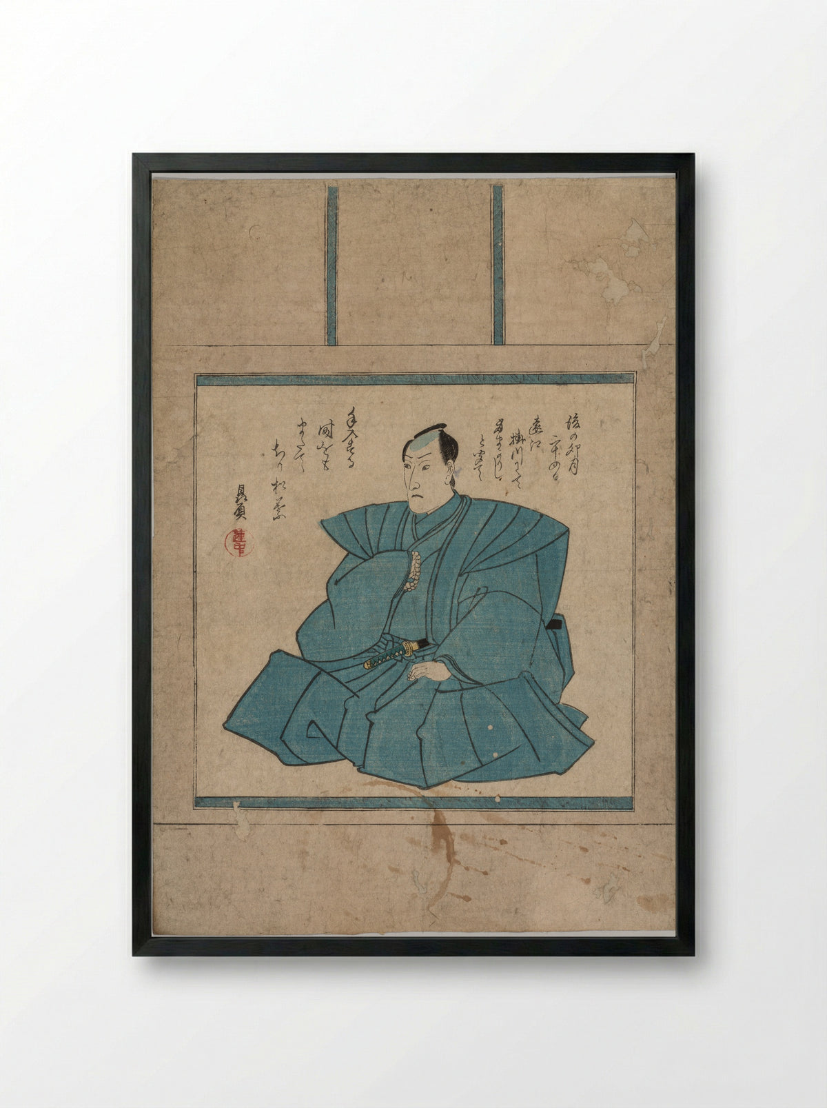 Herfst en winter - Utagawa Kunisada (I) - Framed Print Black