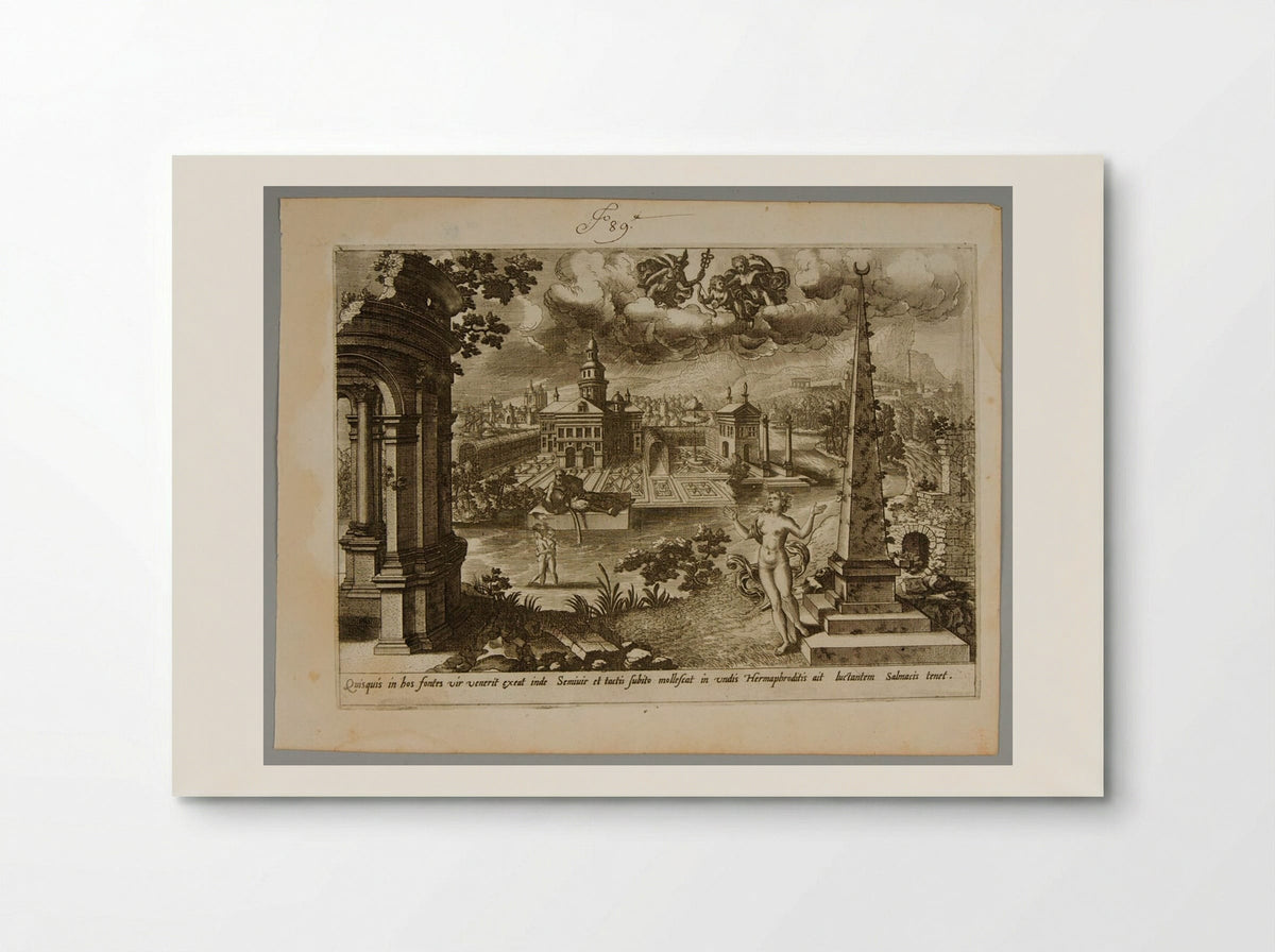Hermaphrodite and Salmacis - Gerard de Jode - Poster