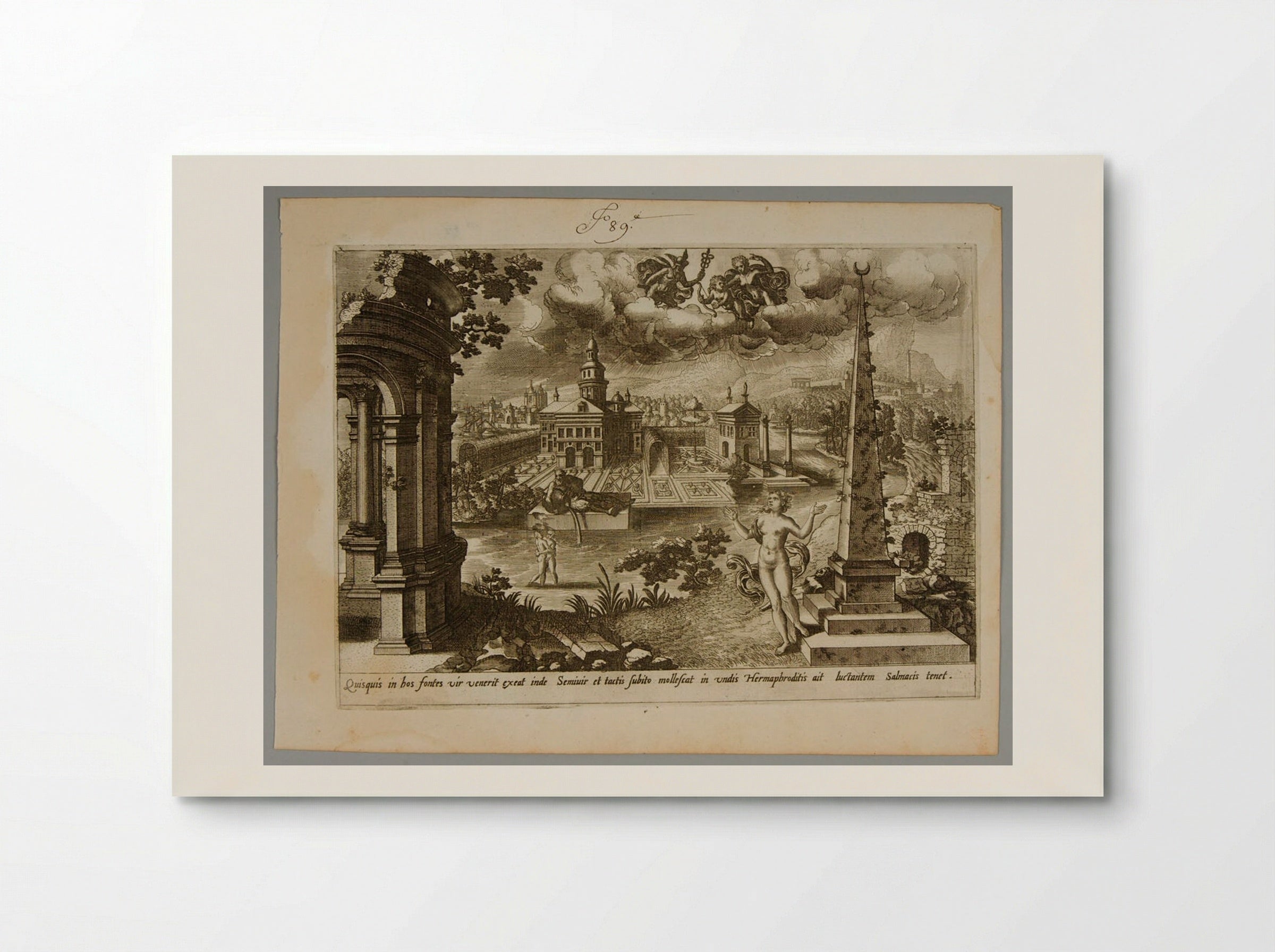 Hermaphrodite and Salmacis - Gerard de Jode - Poster