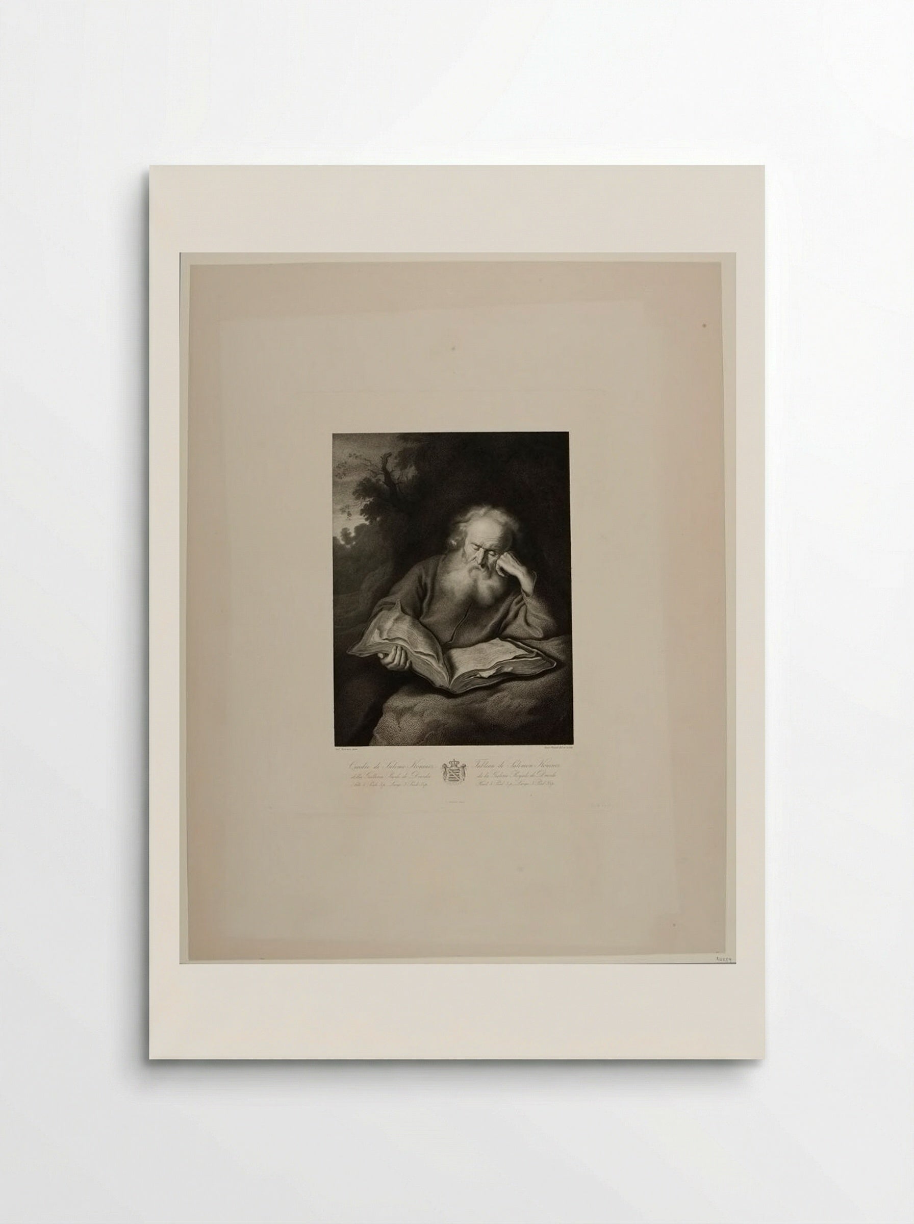 Hermit Reading - Christian Julius Gustav Planer - Poster