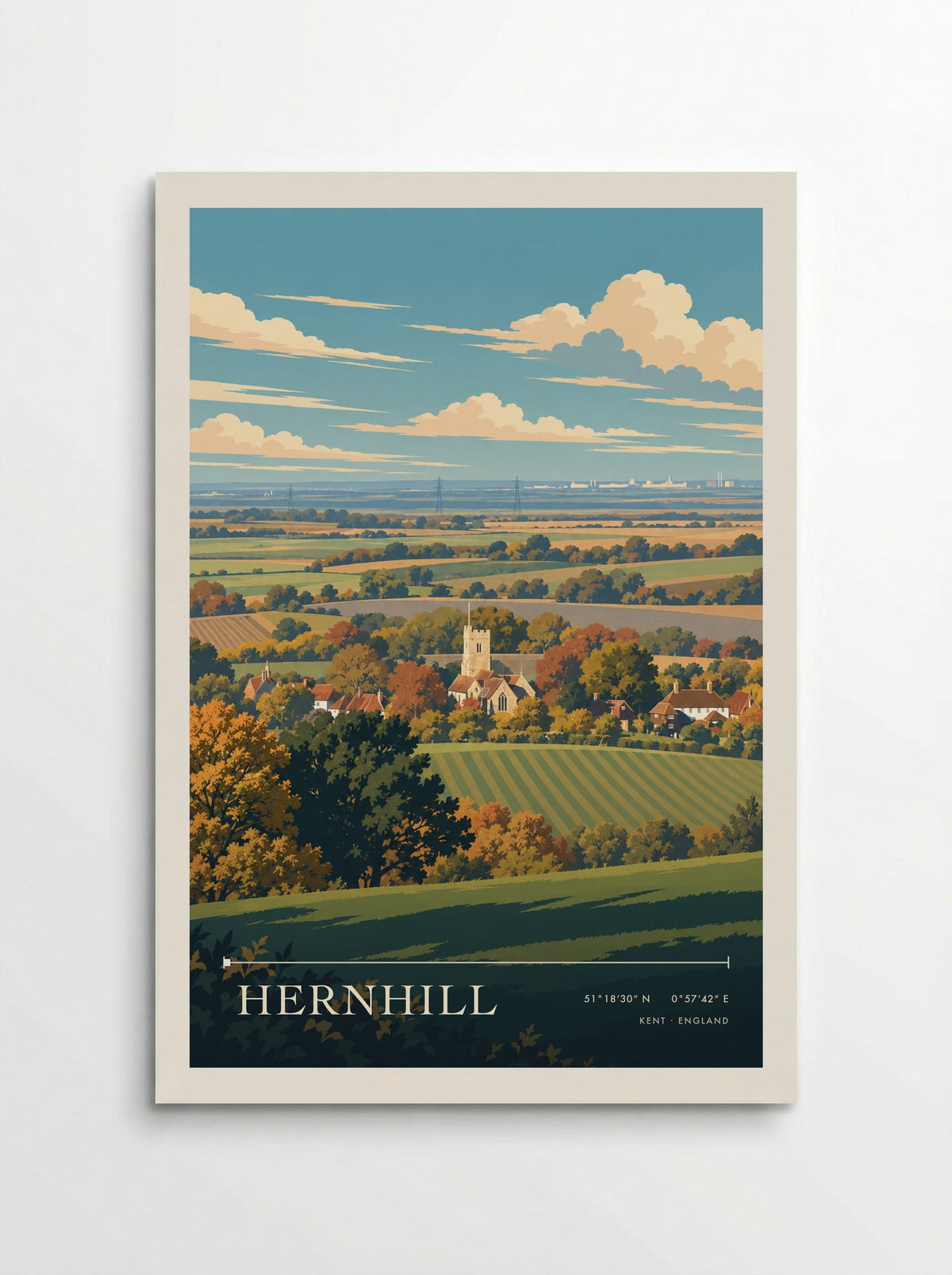 Hernhill, Kent | Travel Poster - Poster