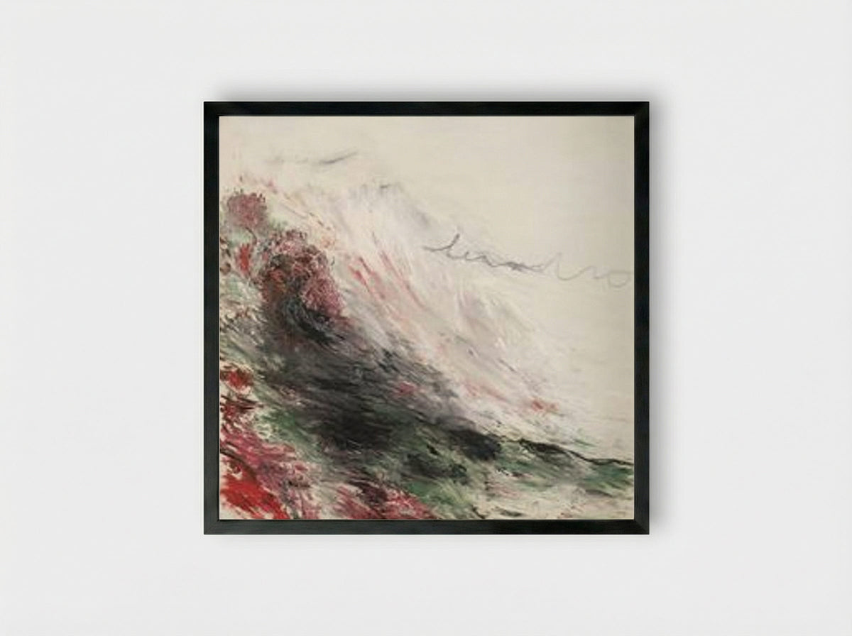 Hero and Leandro (A Painting in Four Parts) Part I - Cy Twombly - Framed Print Black