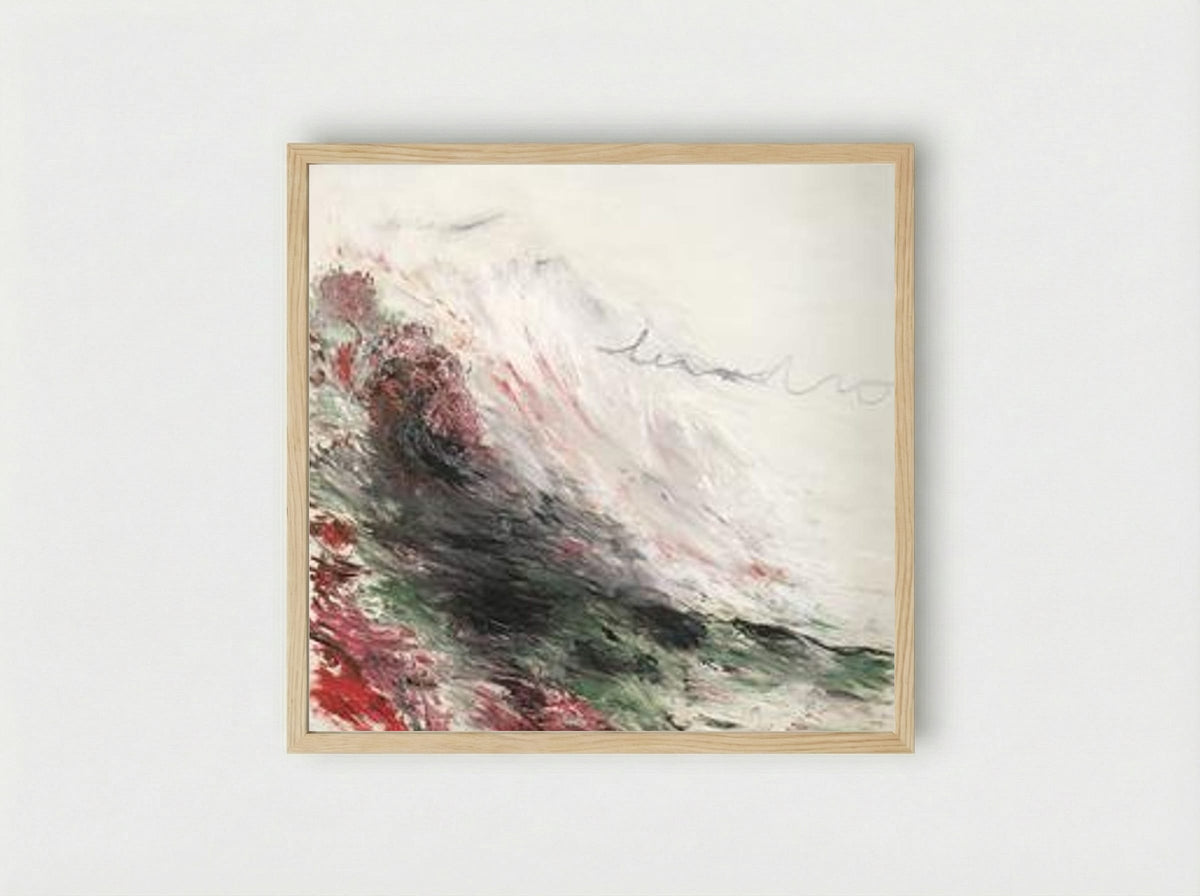 Hero and Leandro (A Painting in Four Parts) Part I - Cy Twombly - Framed Print Wood
