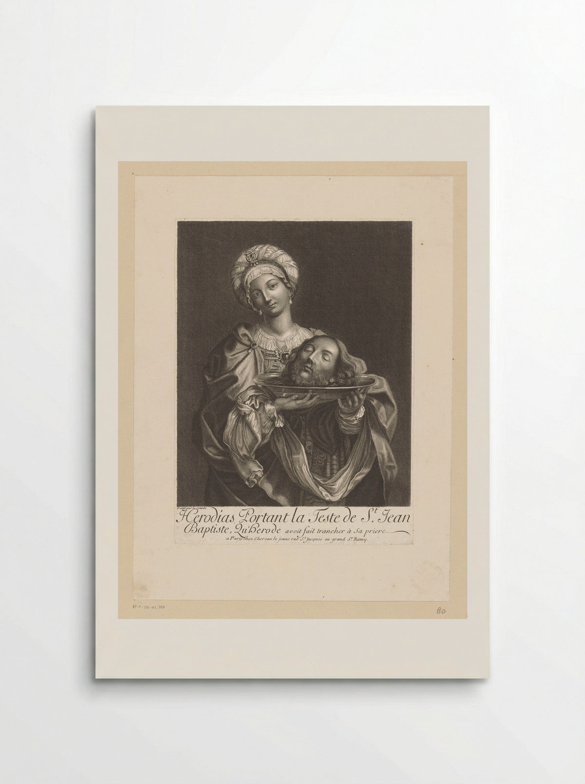 Herodias with the Head of Saint John the Baptist - Nicolas Bazin - Poster