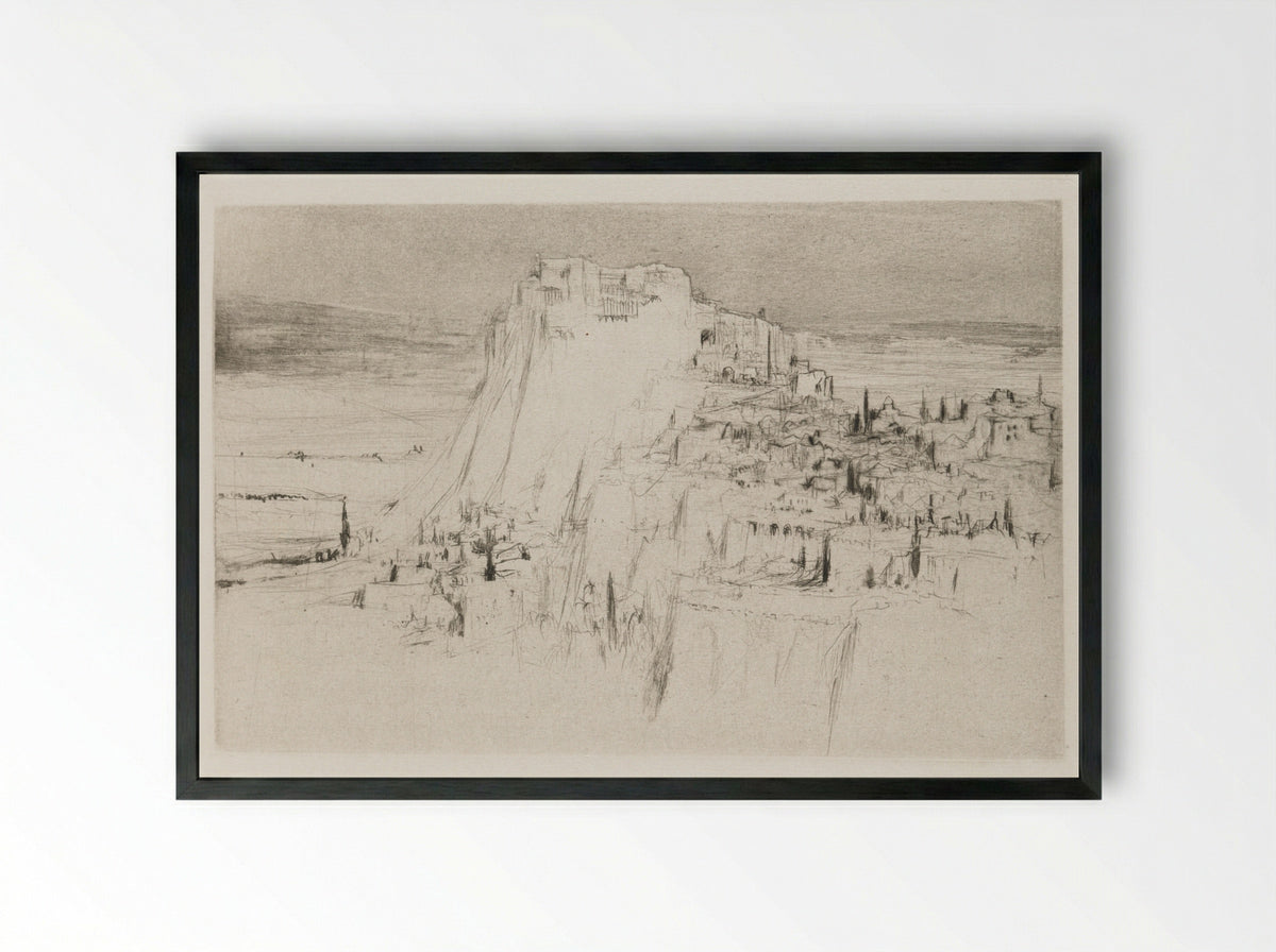 Herodias: Page 3, The citadel of Machaerus - William Walcot - Framed Print Black