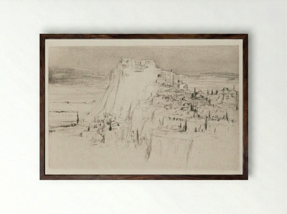 Herodias: Page 3, The citadel of Machaerus - William Walcot - Framed Print Dark Wood