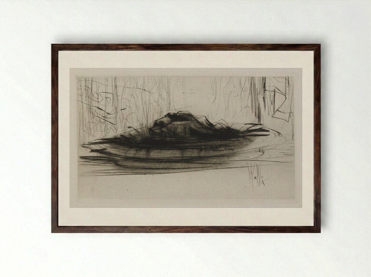 Herodias: Page 55, Cul-de-lampe - William Walcot - Framed Print Dark Wood